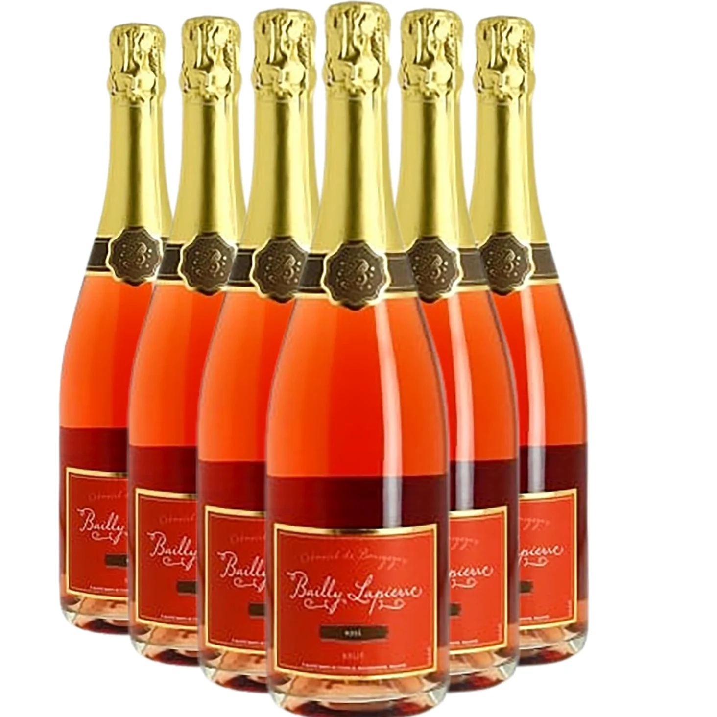 Crémant de Bourgogne Brut rosato - Bailly Lapierre - DOP - Borgogna - Francia - Vitigni Chardonnay,Pinot Noir,Gamay - 6x75cl