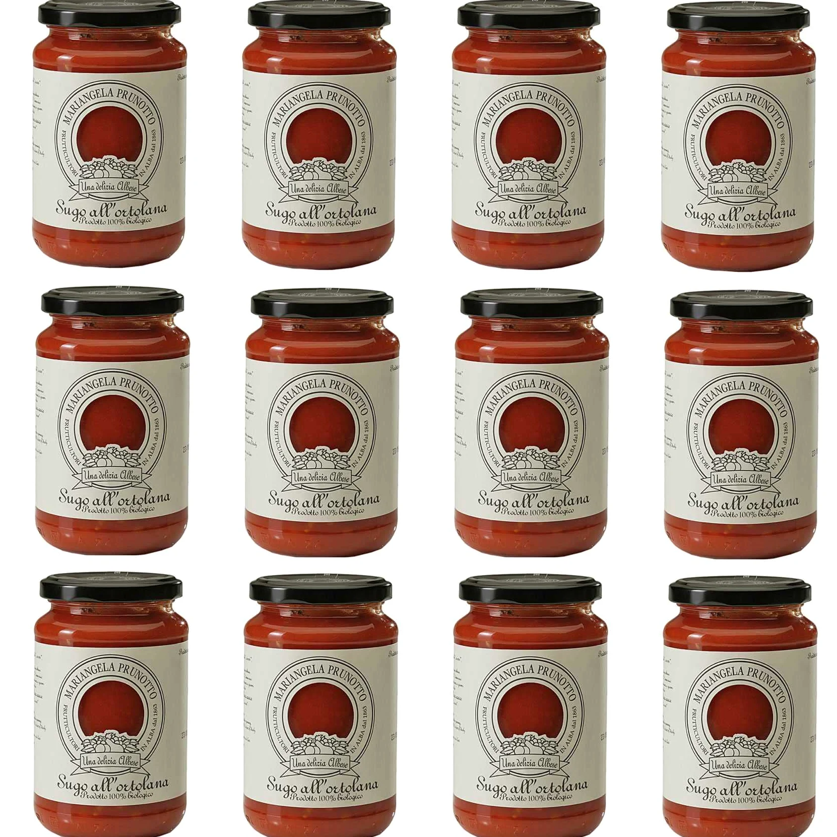 Azienda Agricola Prunotto Mariangela N. 12 Vasetti Sugo All' Ortolana Biologico 340g (12x340g)