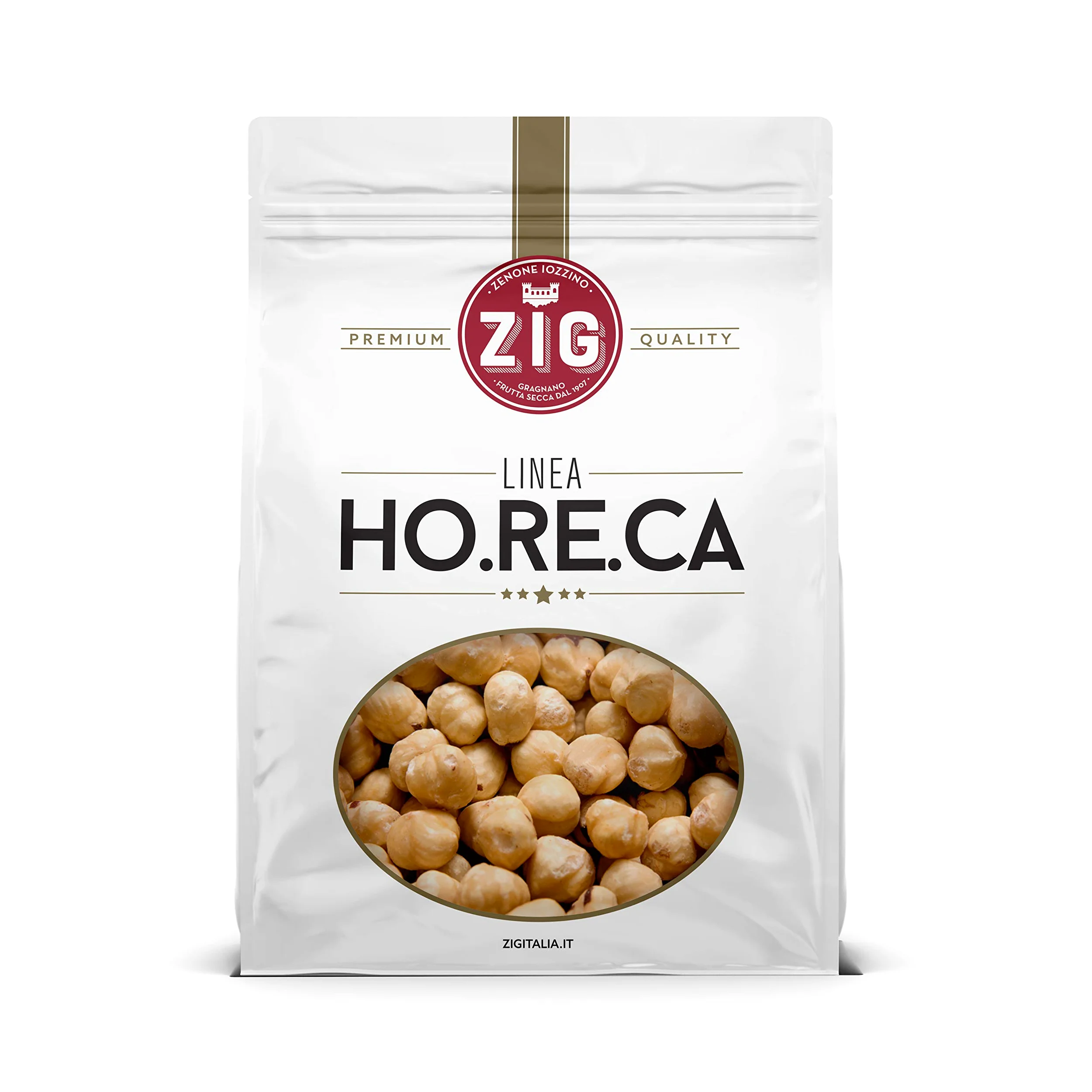 ZIG - HORECA - Nocciole sgusciate premium tostate e pelate 1 Kg
