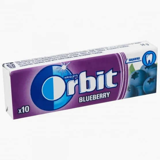 Orbit, gomme da masticare, mirtillo, confezione da 30