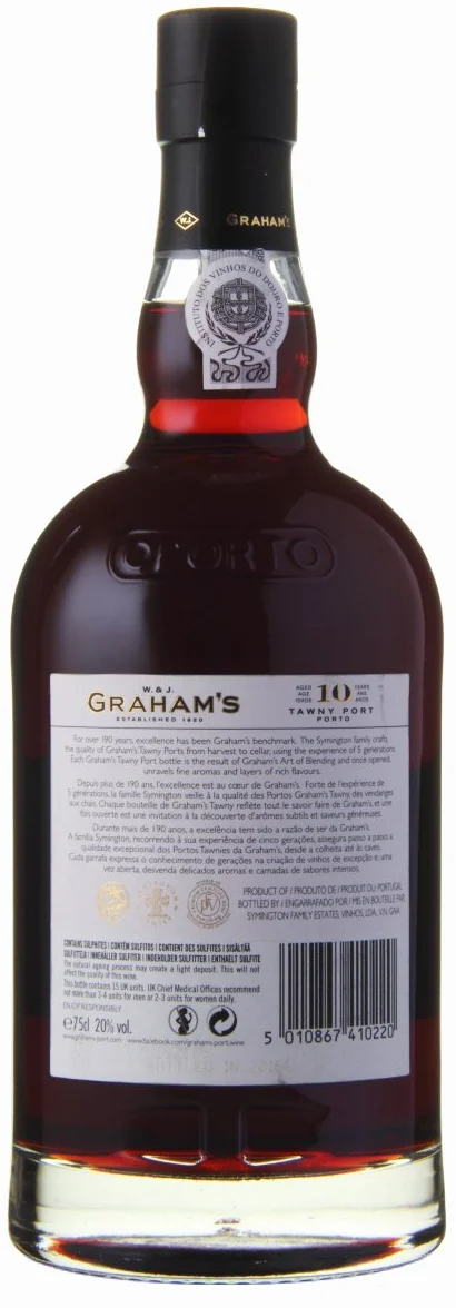 Graham's 10 Year Old Tawny Port, 75 cl (la confezione può variare)