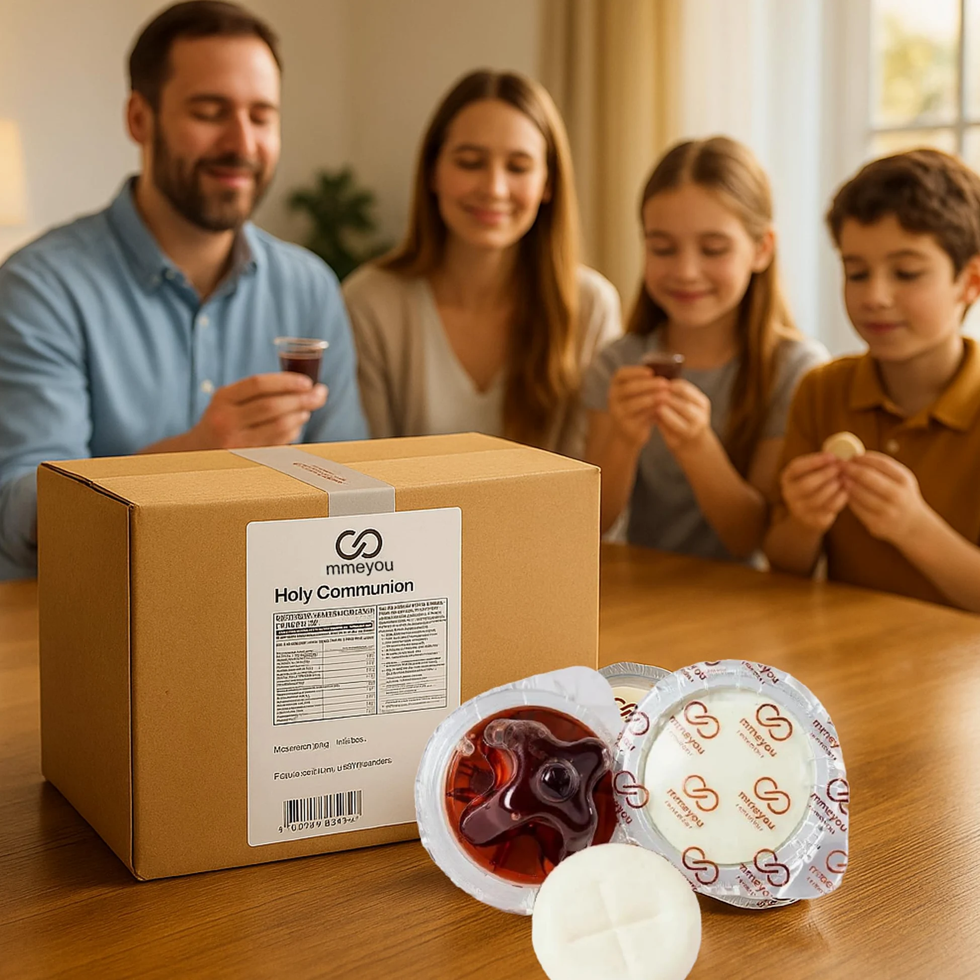 Mmeyou - Bicchieri per comunione con succo d'uva rosso, confezione da 250 pezzi, tutto in un unico set di comunione.