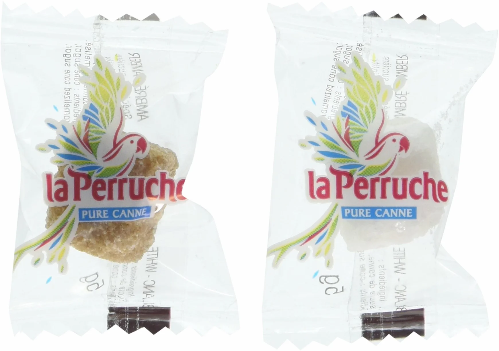 La Perruche - 500 zollette avvolte singolarmente in zucchero bianco e marrone 2,5 kg