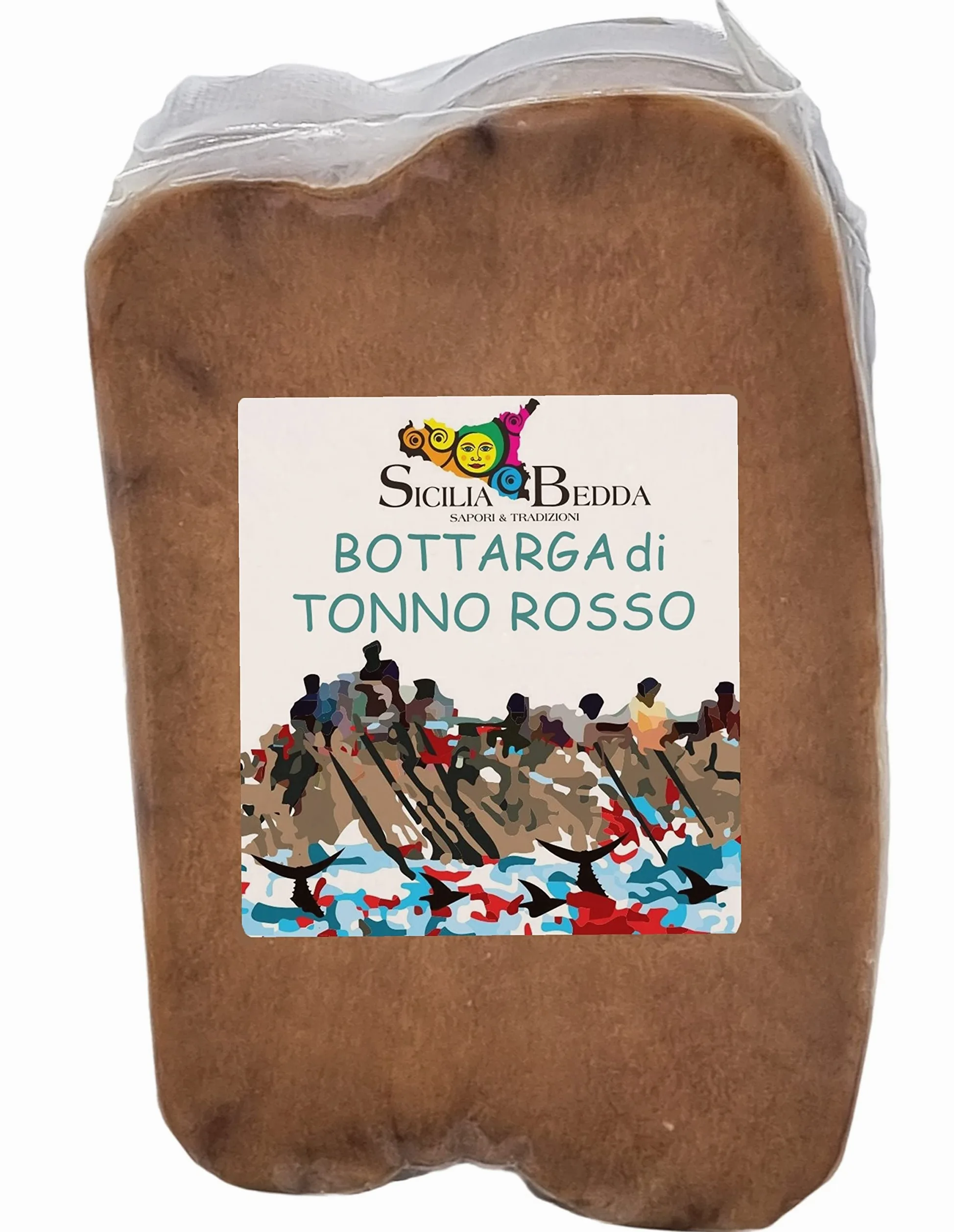 Sicilia Bedda - Bottarga di Tonno Rosso del Mediterraneo - Prodotta nelle Tonnare Trapanesi - Varie Grammature (Grammi 570_600)