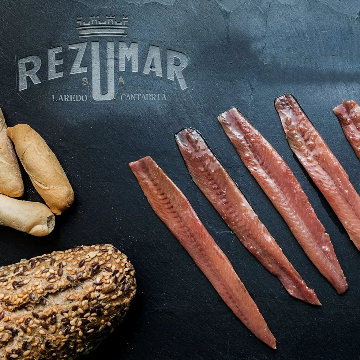 Rezumar - Gran Riserva - Filetti di Acciughe del Mar Cantabrico Gourmet in Olio d'Oliva - 10 Confezioni da 50 Grammi