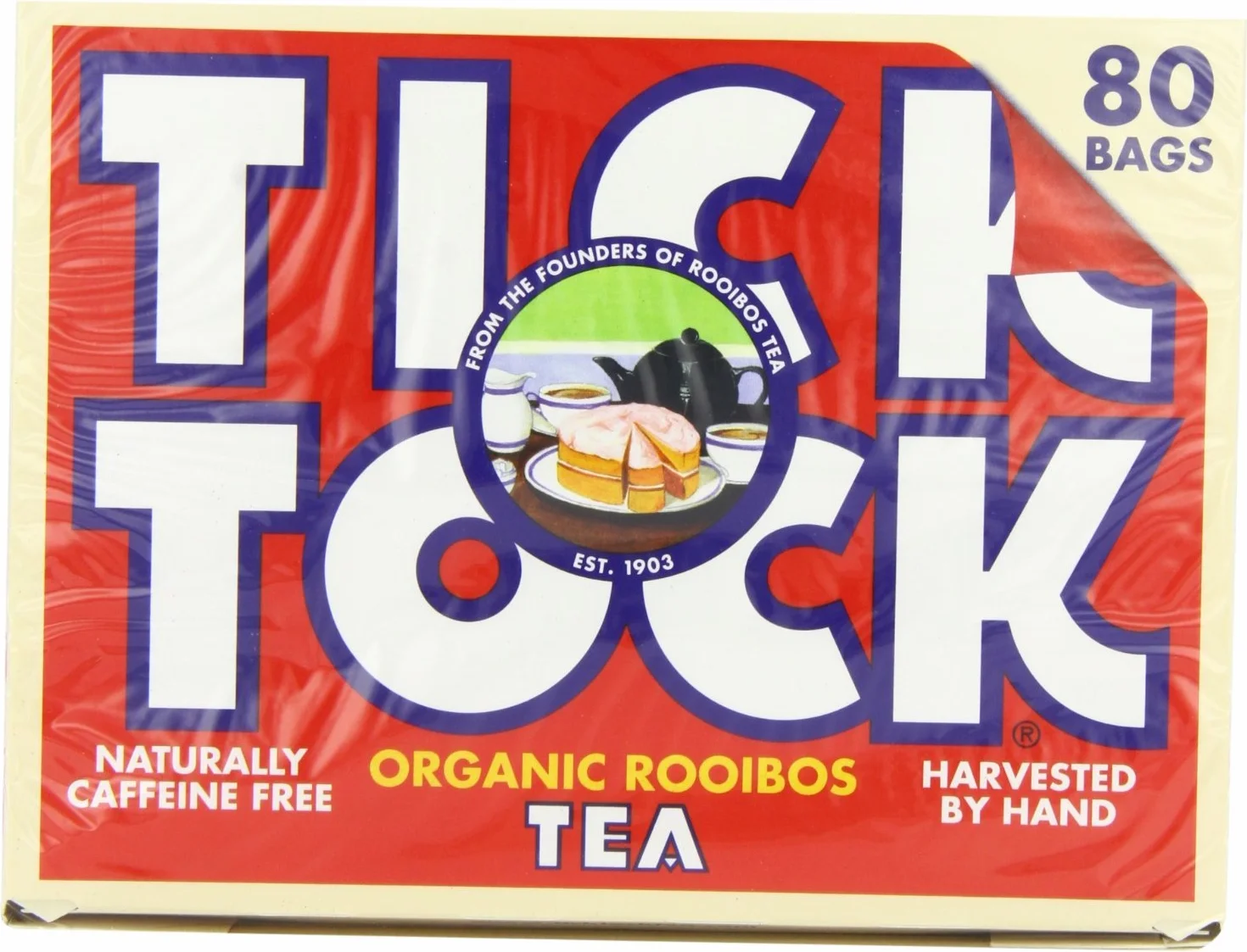 Tick Tock Rooibos Originali Bustine Di Tè (80) (Confezione da 2)