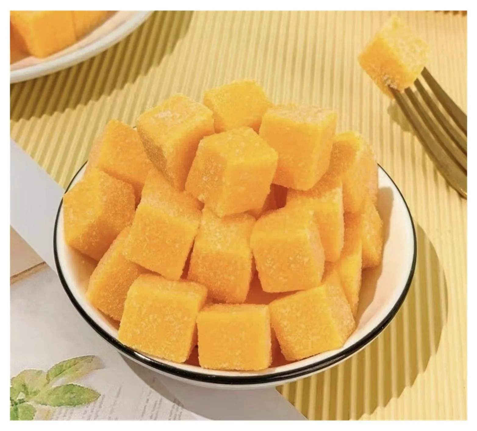 Lattina da 450 g di torta morbida al gusto di mango, ricca di aroma fruttato, morbida e gommosa, il dolcetto for soddisfare la tua golosità
