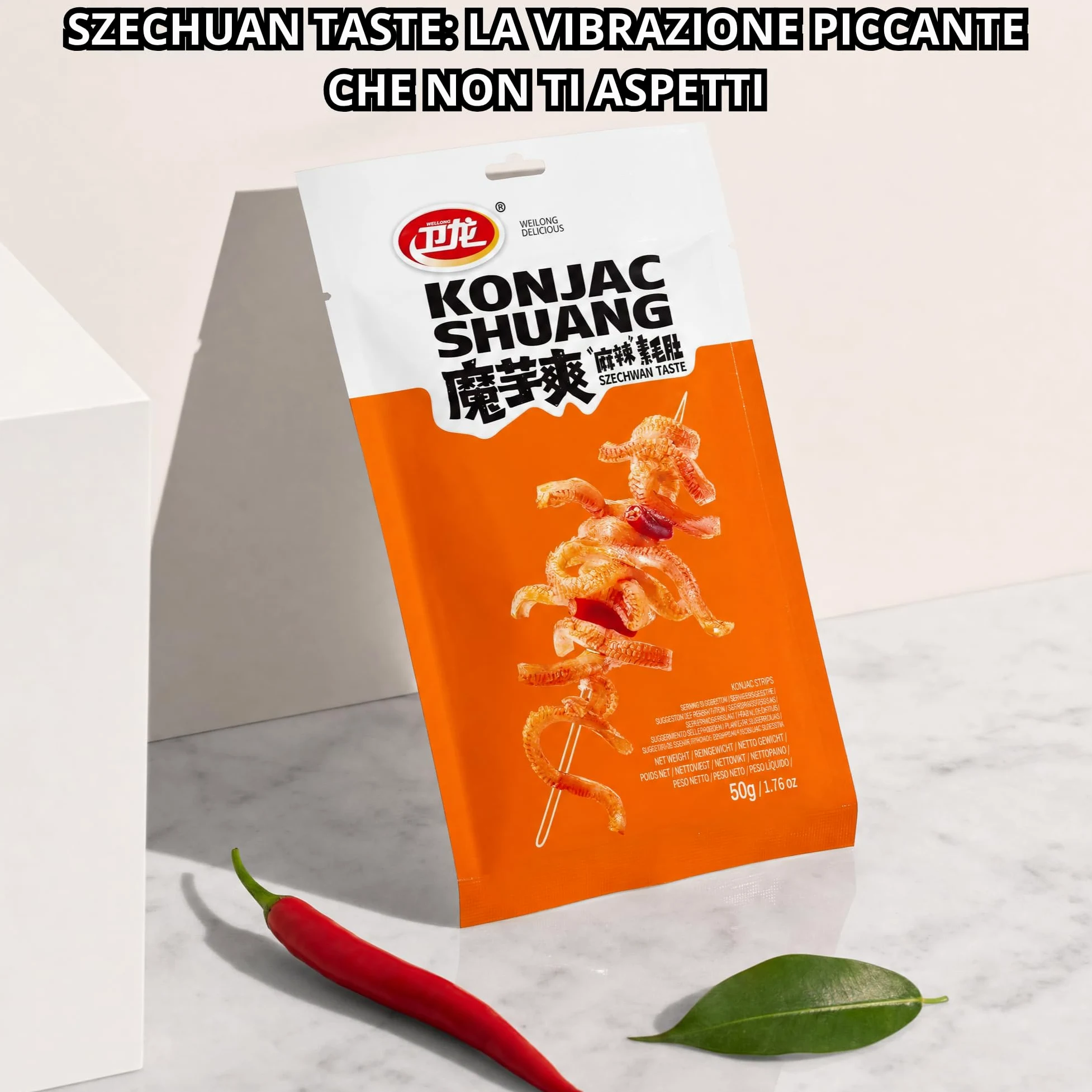 Mix Konjac Shuang 3 Gusti - Snack Cinesi Piccanti (Sour&Hot, Hot&Spicy e Szechwan Taste)