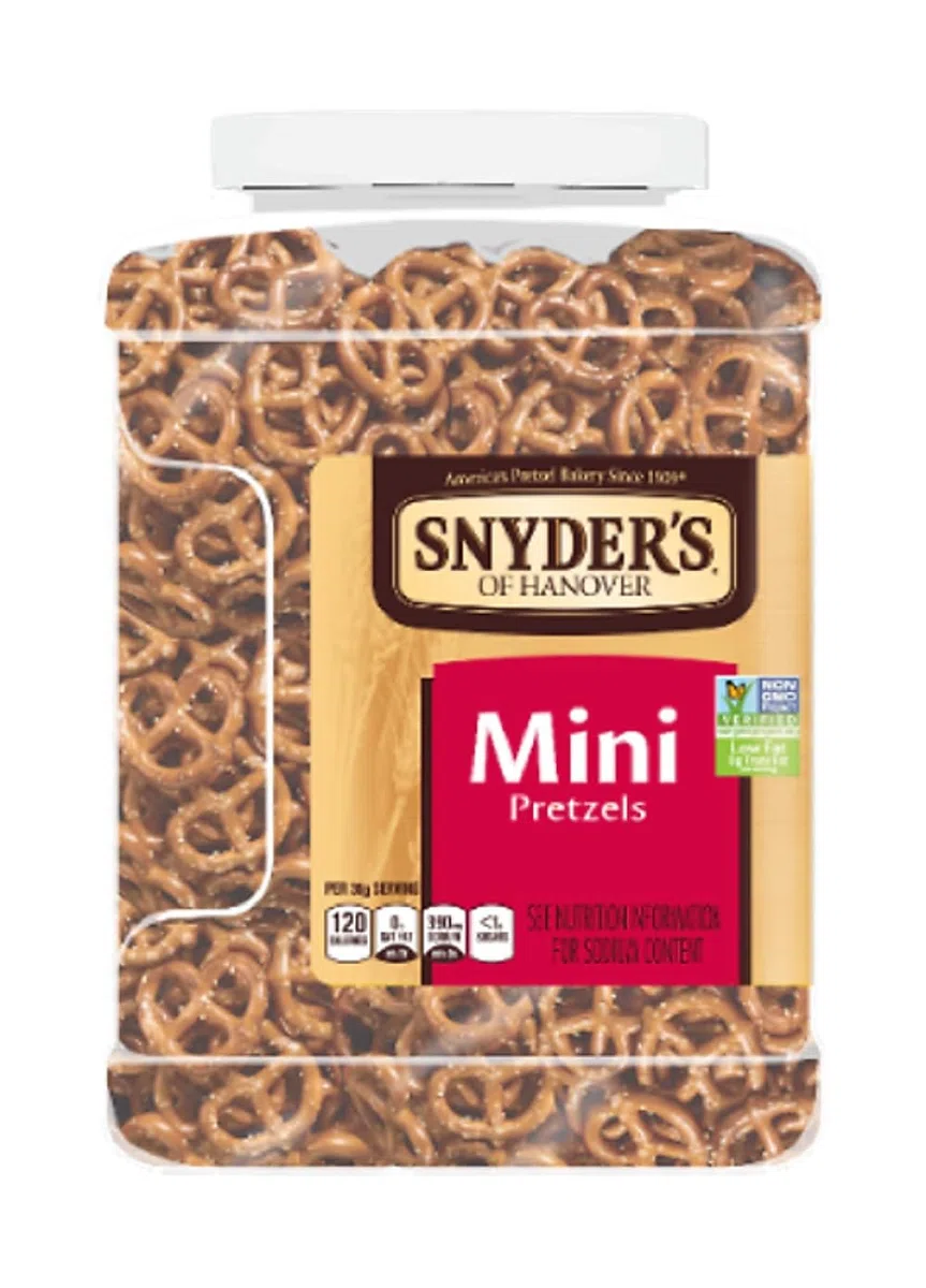Snyder's of Hanover Mini pretzel, tanica da 887 ml