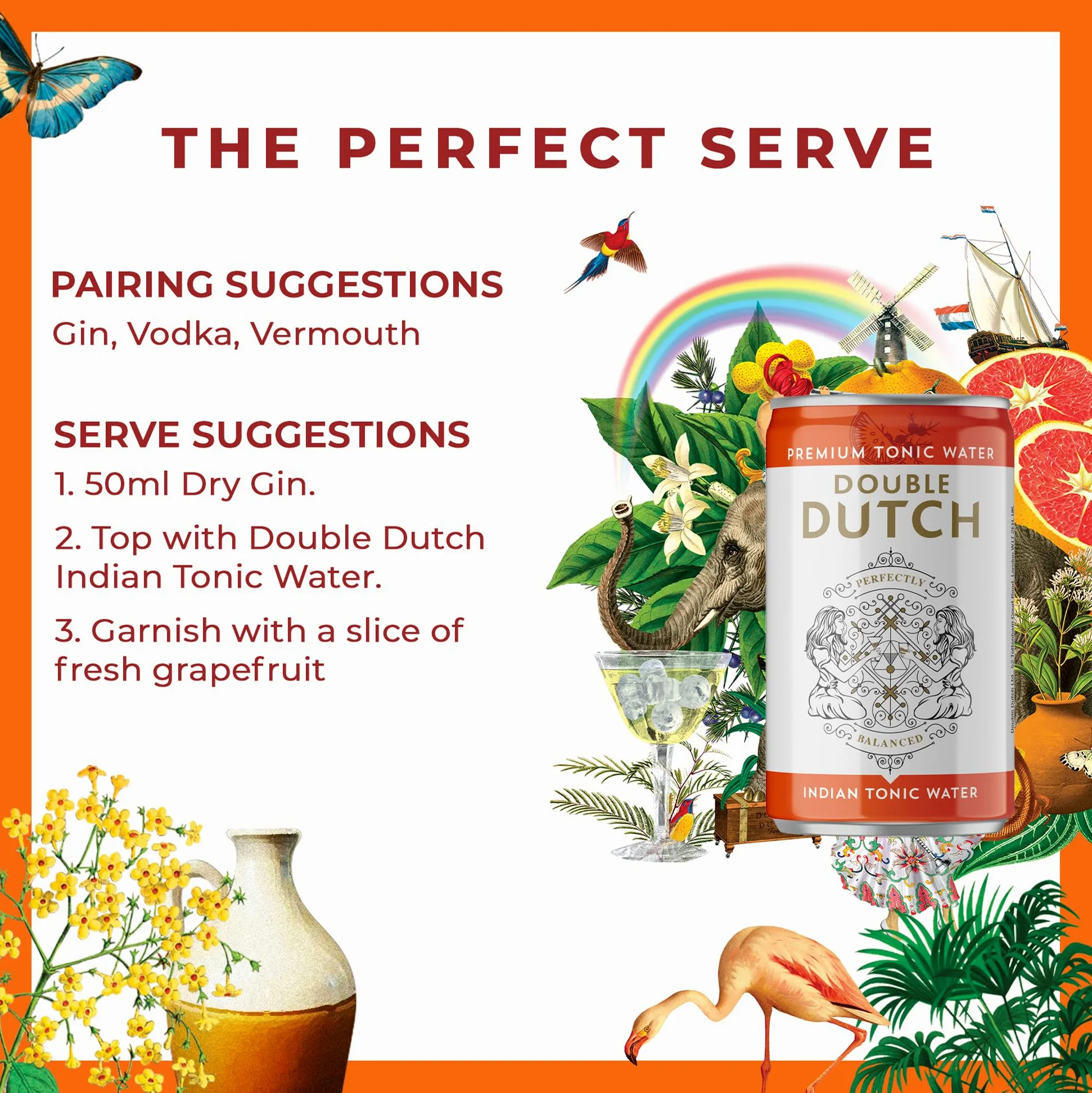 DOUBLE DUTCH Indian Tonic Water - 0,15L x 24 LATTINE
