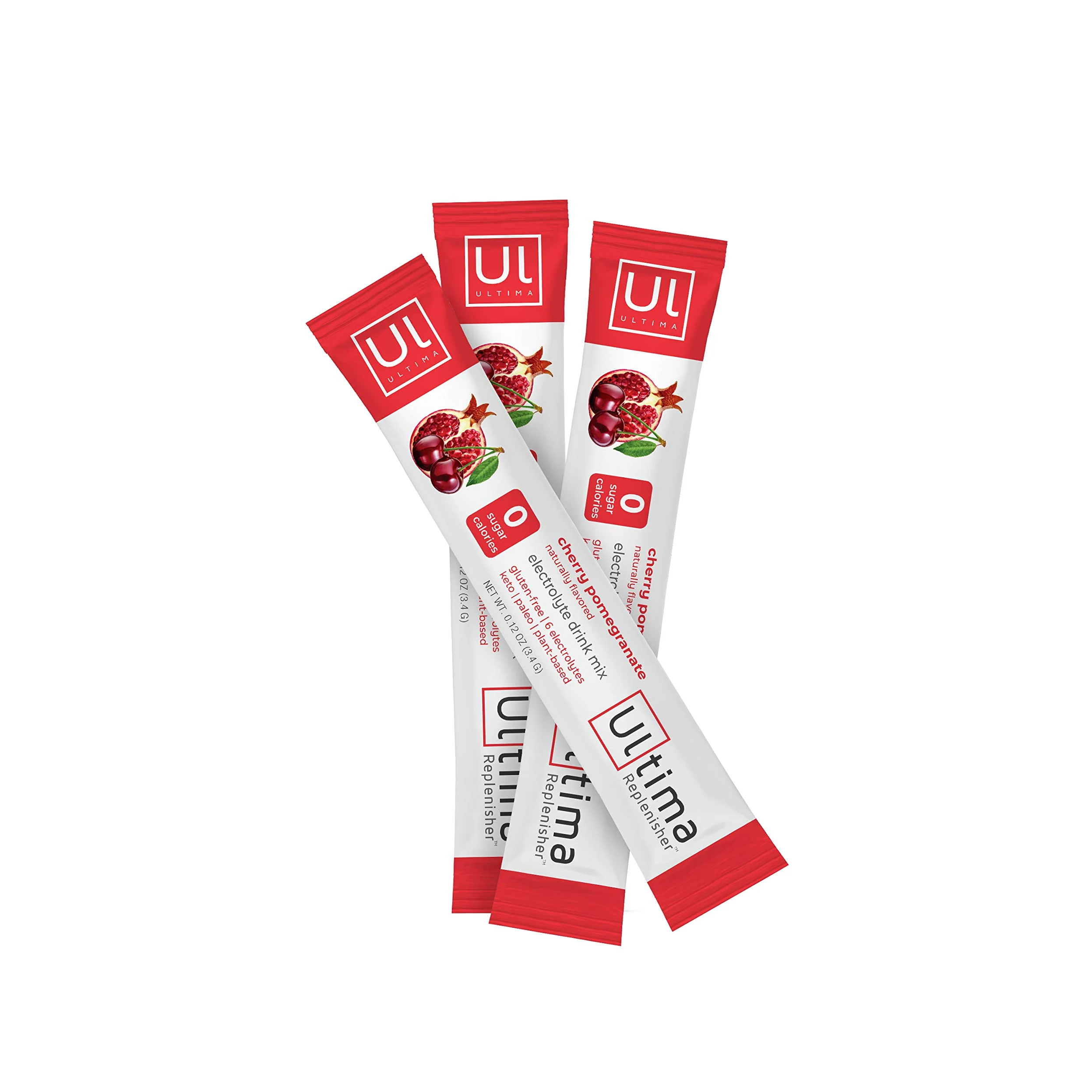 Ultima Replenisher Polvere Elettroliti, integratore per idratazione quotidiana senza zucchero con supporto energetico naturale, adatto a dieta vegana e chetogenica – Cherry Pomegranate – 20 confezioni
