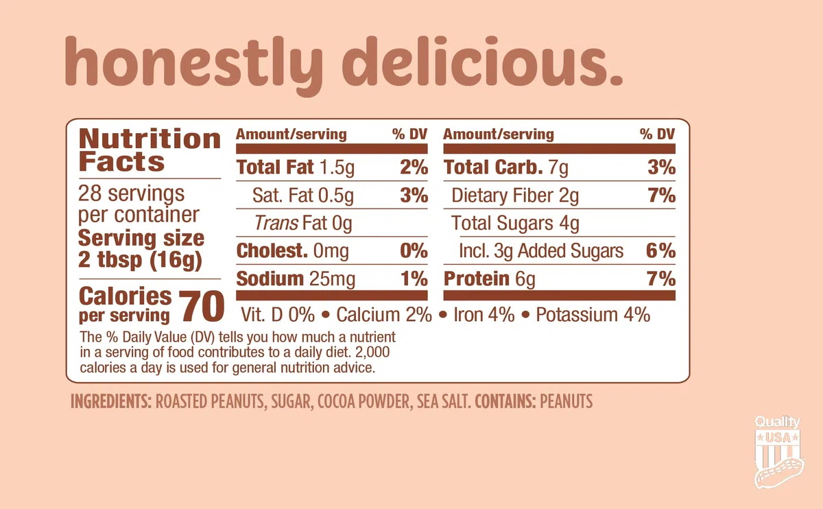 Tru-Nut Powdered Peanut Butter, Chocolate Flavor