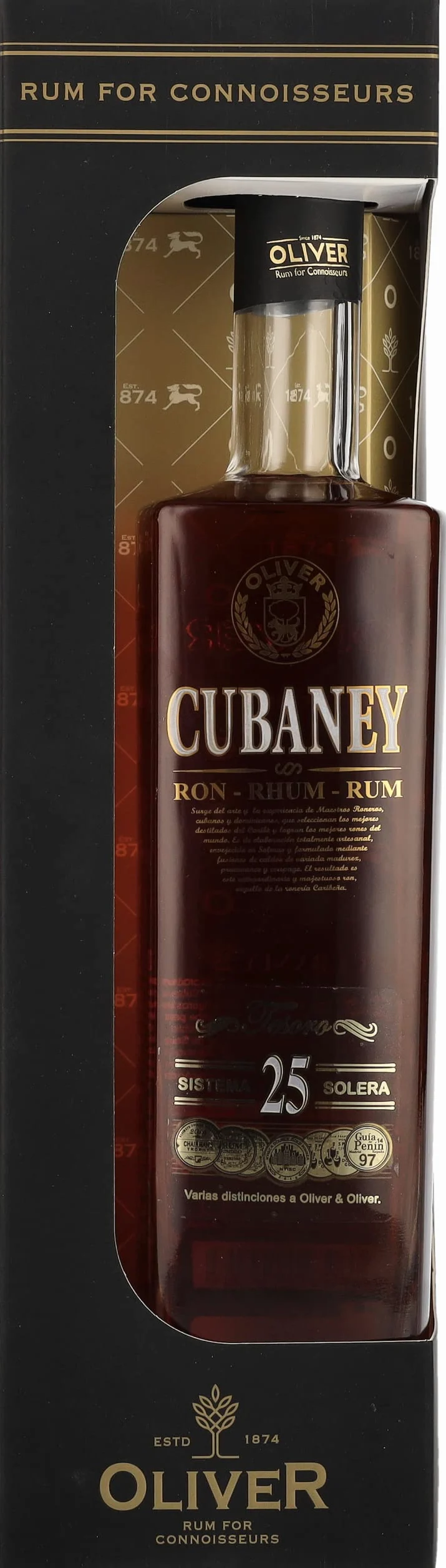 Ron Cubaney TESORO 25 Sistema Solera 38% Vol. 0,7l in Giftbox