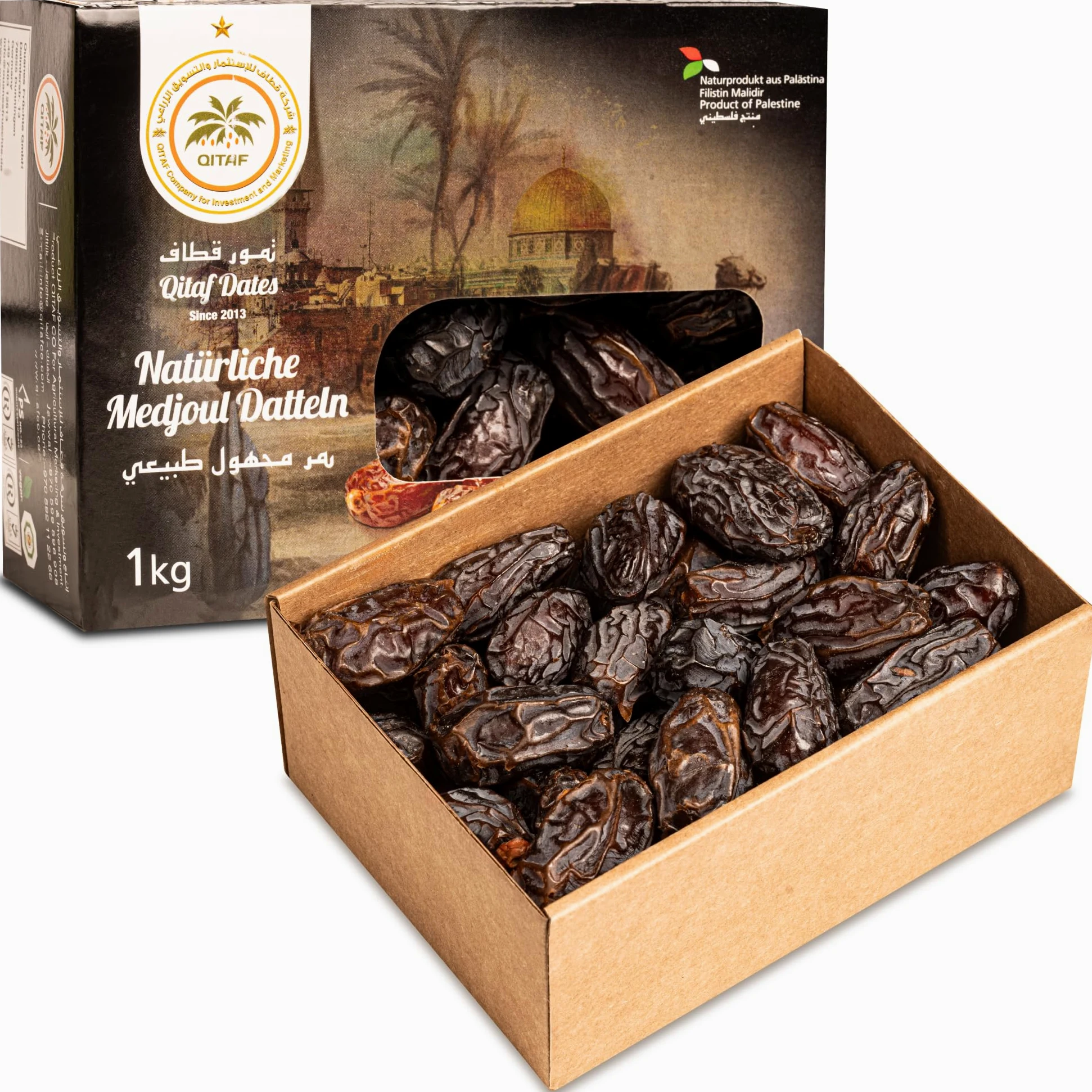 Datteri Medjoul Palestina [1Kg]. 100% Naturali E Dolci Frutta Secca Di Prima Scelta, Grande Calibro, Senza Zuccheri Aggiunti, Sapore Delizioso. Frutti Essiccati Lentamente – Dorimed