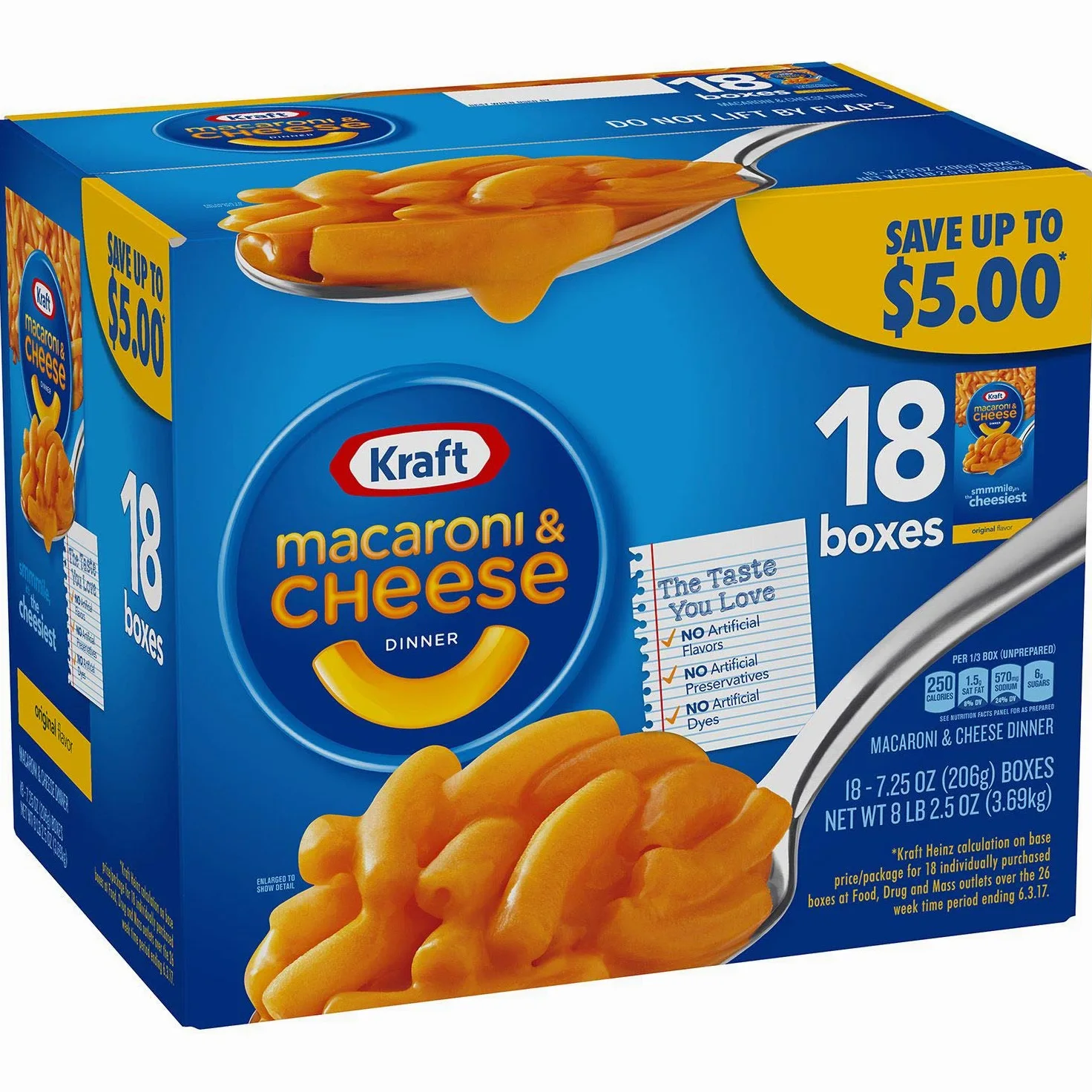 Kraft Macaroni & Cheese - 7.25 Ounces - 18 ct