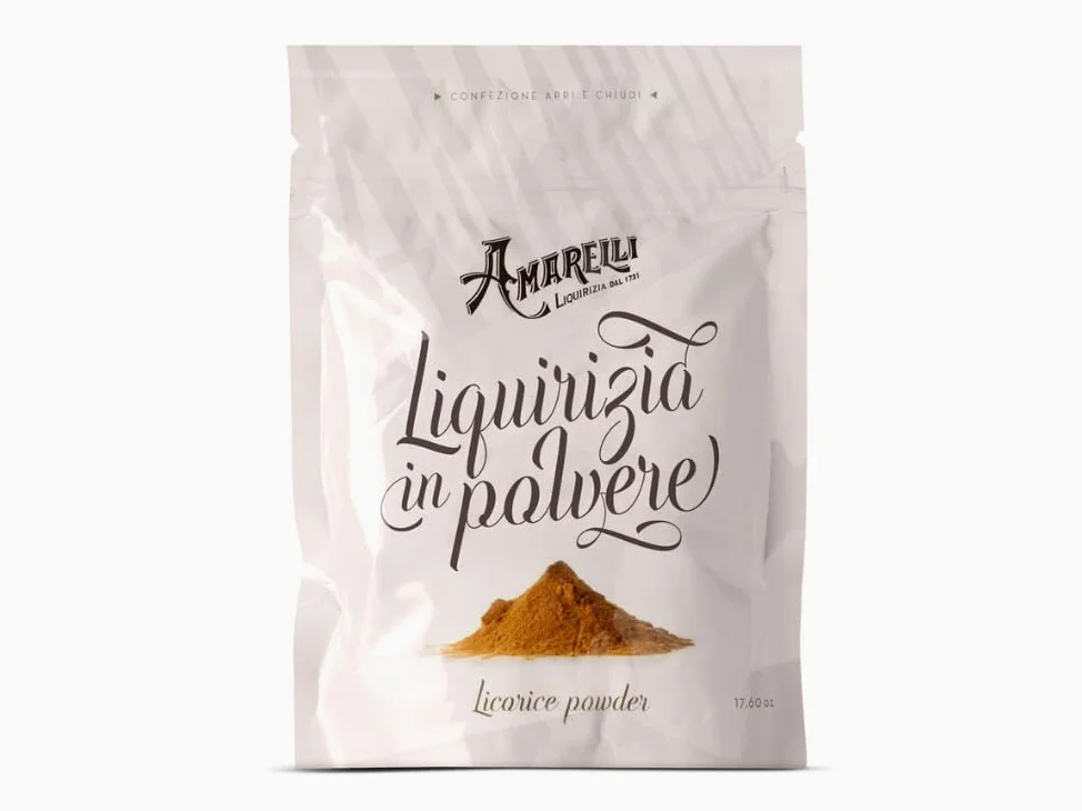 Polvere AMARELLI 1000 gr - Liquirizia in polvere solubile, per chi ama sperimentare ai fornelli per piatti dolci o salati. Perfetta per realizzare infusi e liquori