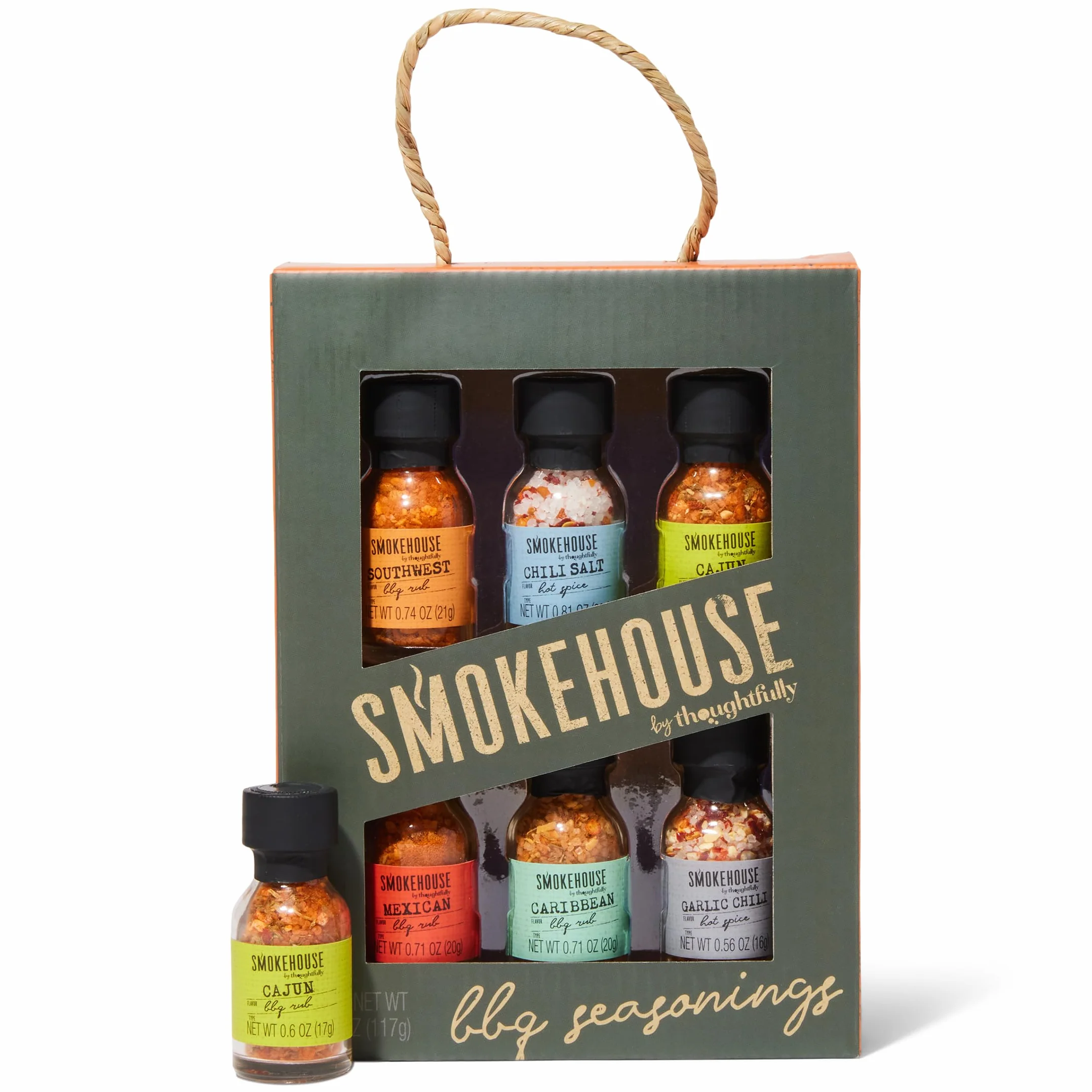 Modern Gourmet Foods – Set 6 BBQ Rubs per Barbecue – Spezie Grill – Regalo Originale per Uomo – Grillfans & Amanti della Carne – Compleanno & Festa del Papà