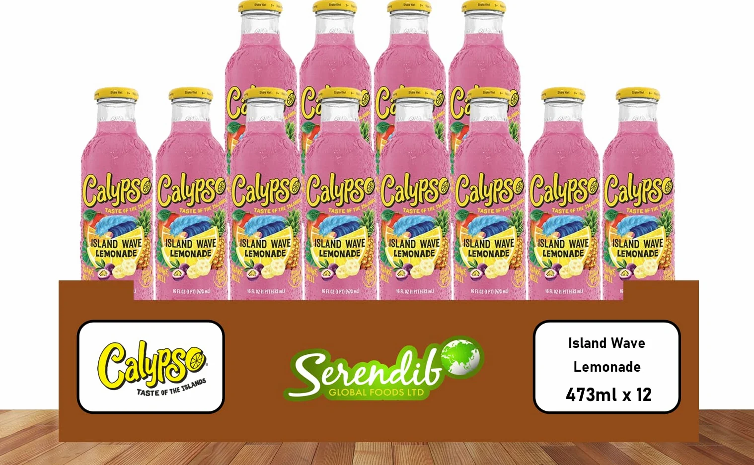 Calypso - Island Wave Lemonade - 1 x 473ml
