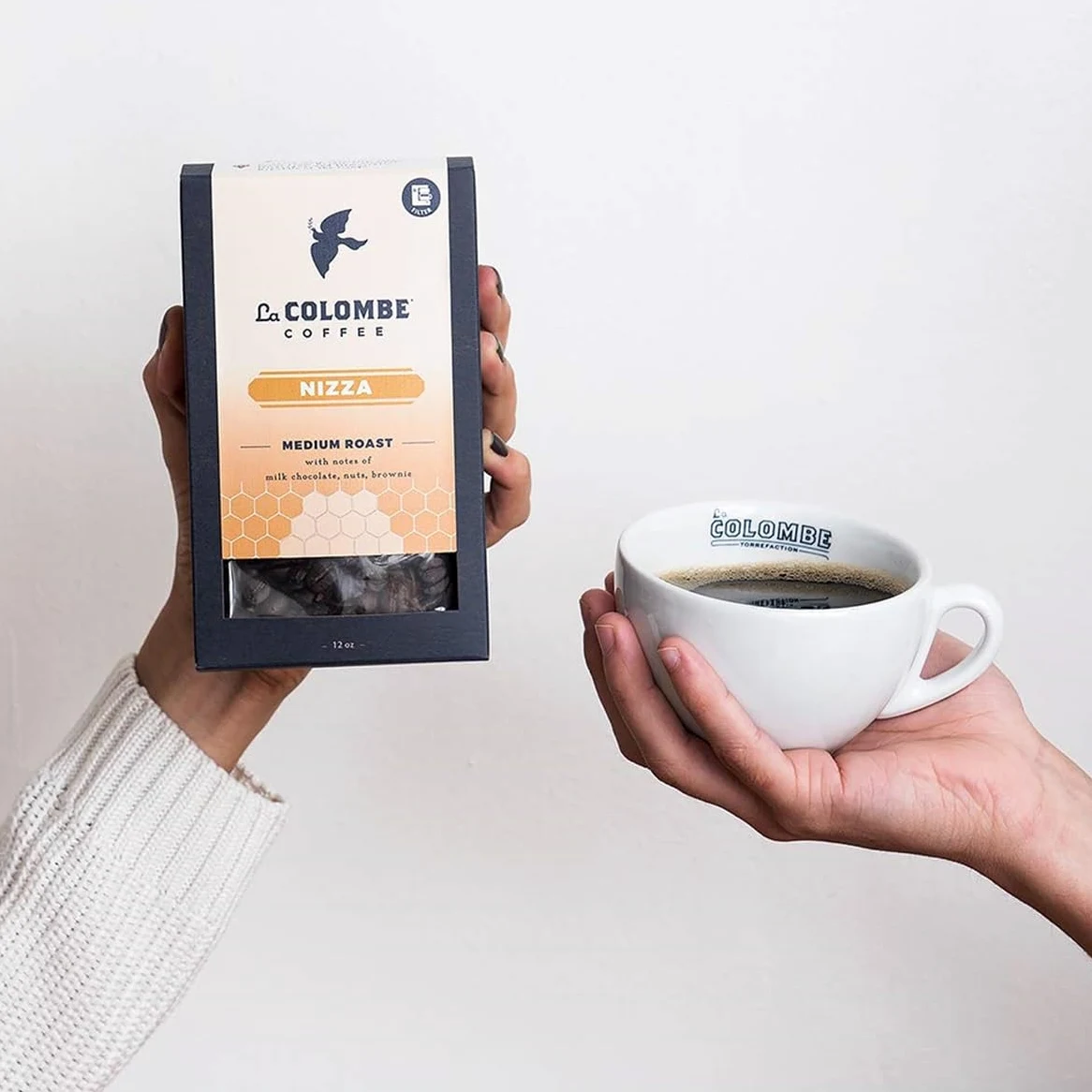 La Colombe Nizza - Caffè macinato tostato medio, 340 g (confezione da 1)