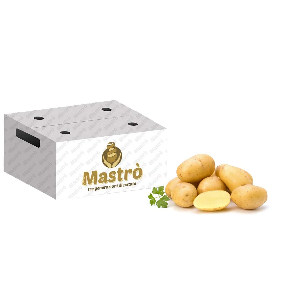 iMastrò Patate Di Pasta Gialla In Sacchi Da 10 Kg Fresche Box Da Cucinare Sacco Made In Italy Per Patatine Fritte Taglio Chips (10 kg)