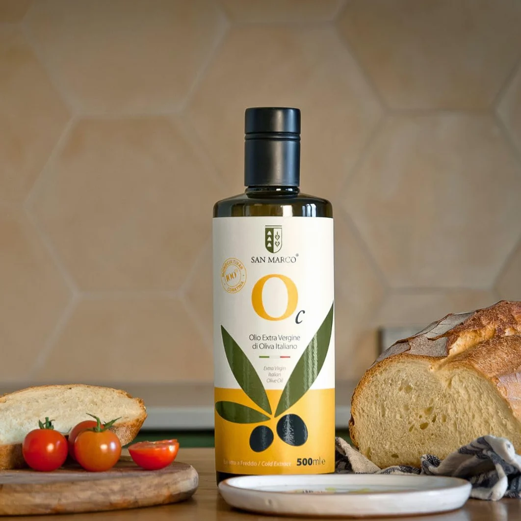San Marco - Olio Extravergine di Oliva 100% Italiano - Estratto a Freddo - Olio EVO di Categoria Superiore Monocultivar Coratina – Bag in box da 3 litri