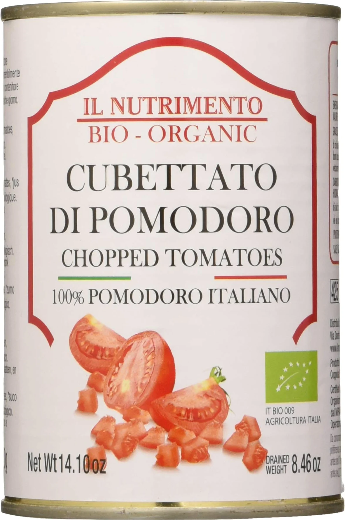 Probios Il Nutrimento Cubettato di Pomodoro in Lattina - 12 lattine da 400 gr