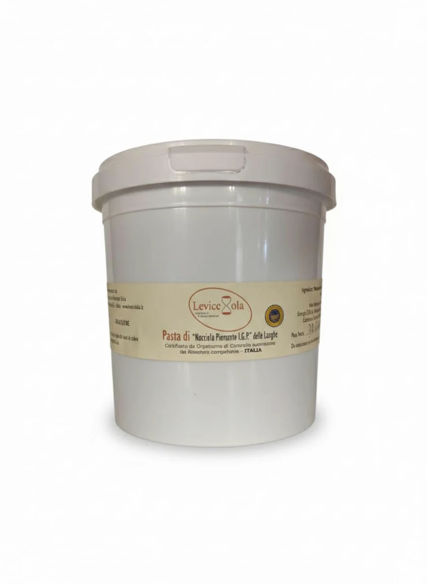 Pasta di “nocciole del Piemonte i.g.p.” 1kg. Pura 100% per gelati, creme, prodotta da azienda agricola, italiana