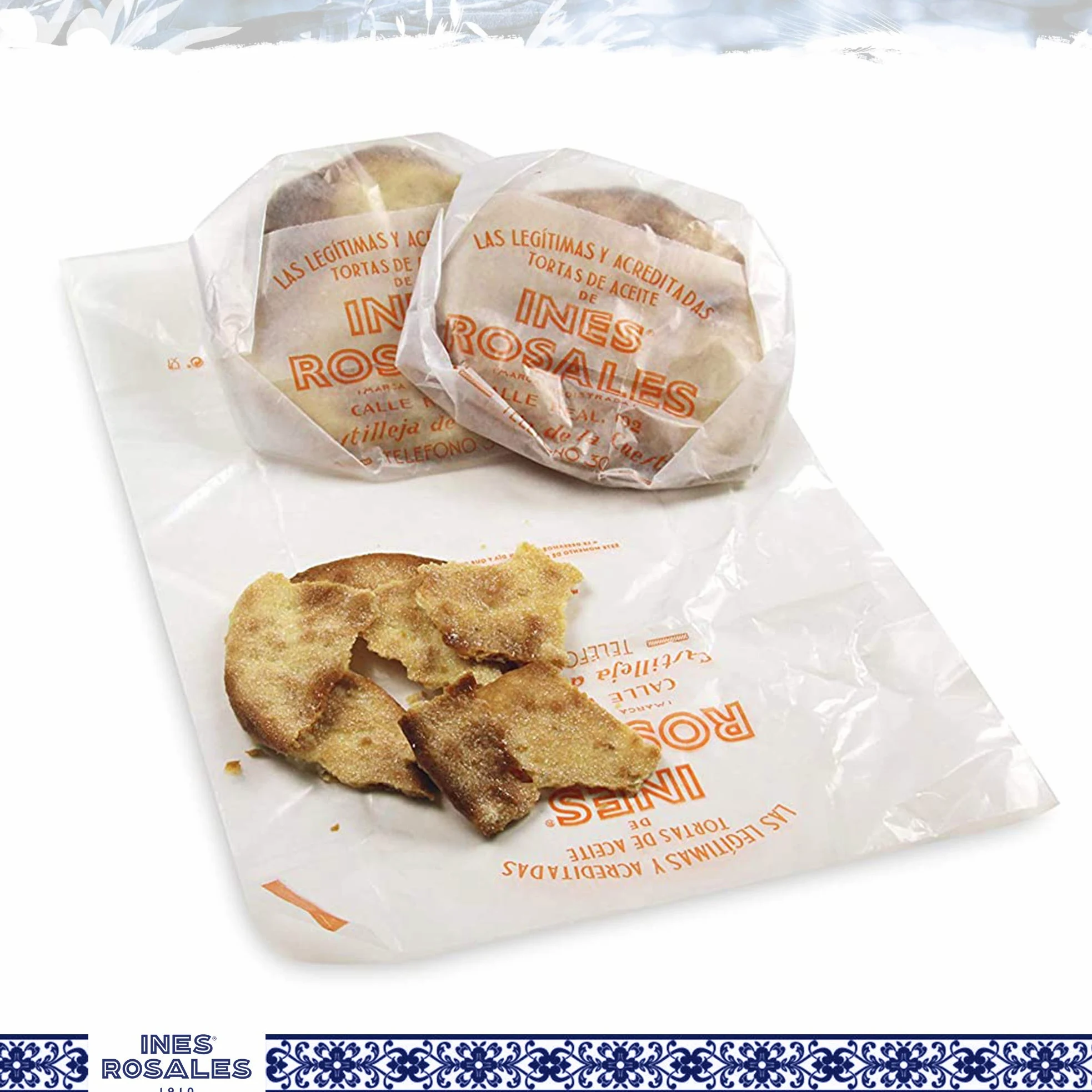 Ines Rosales Tortas all'olio d'oliva dolce con arancia, snack spagnoli, 14 x 120g