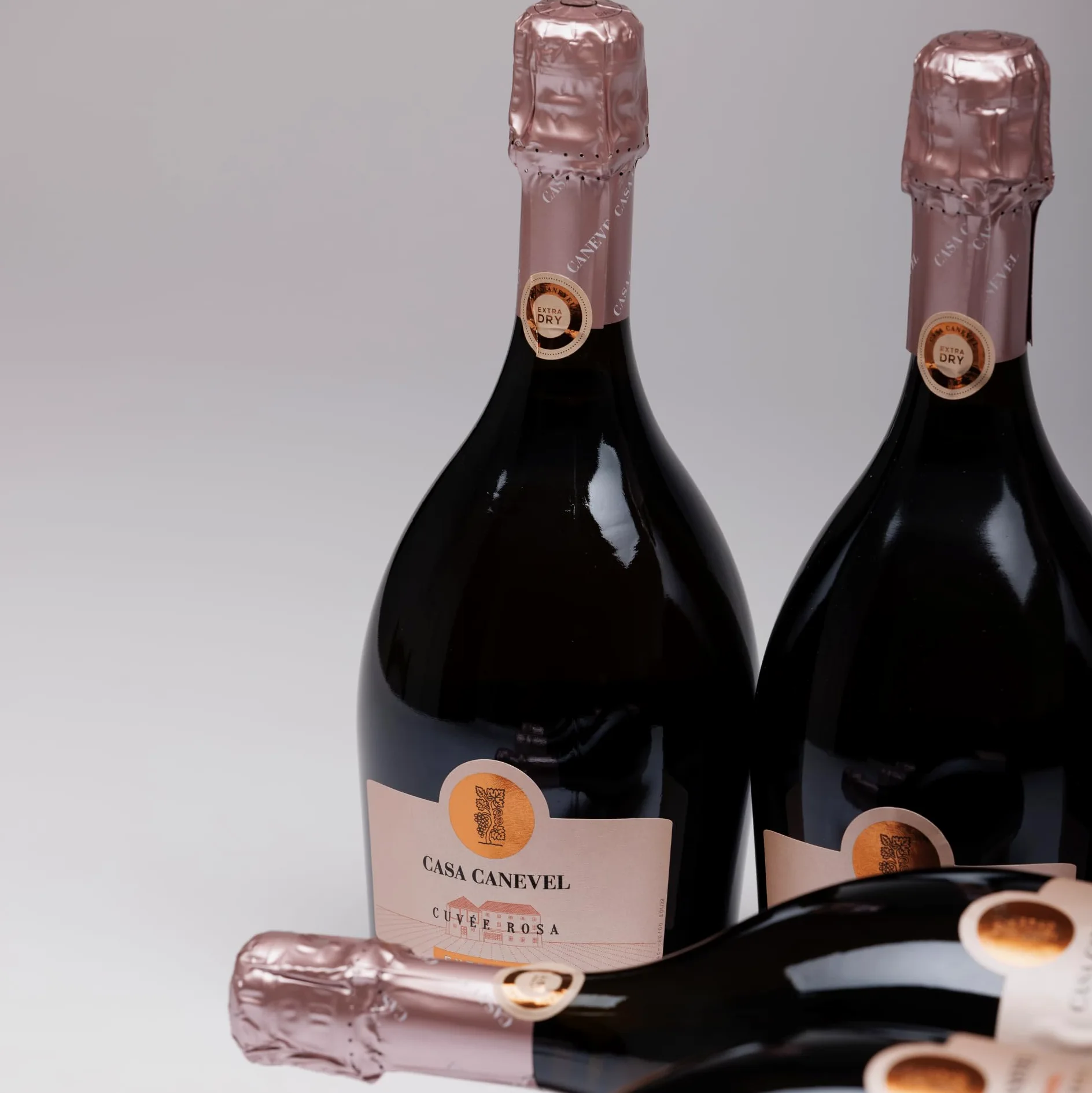 CASA CANEVEL "CUVÈE ROSA EXTRA DRY" | Vino Spumante Rosé Extra Dry| 6x750 ml | Confezione 6 bottiglie