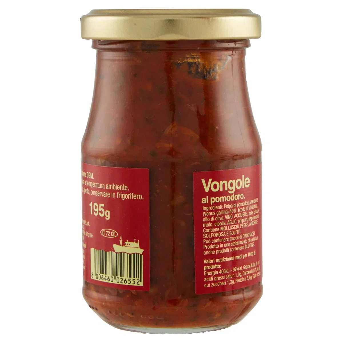 Delicius Vaso di Vongole al Pomodoro, 195g