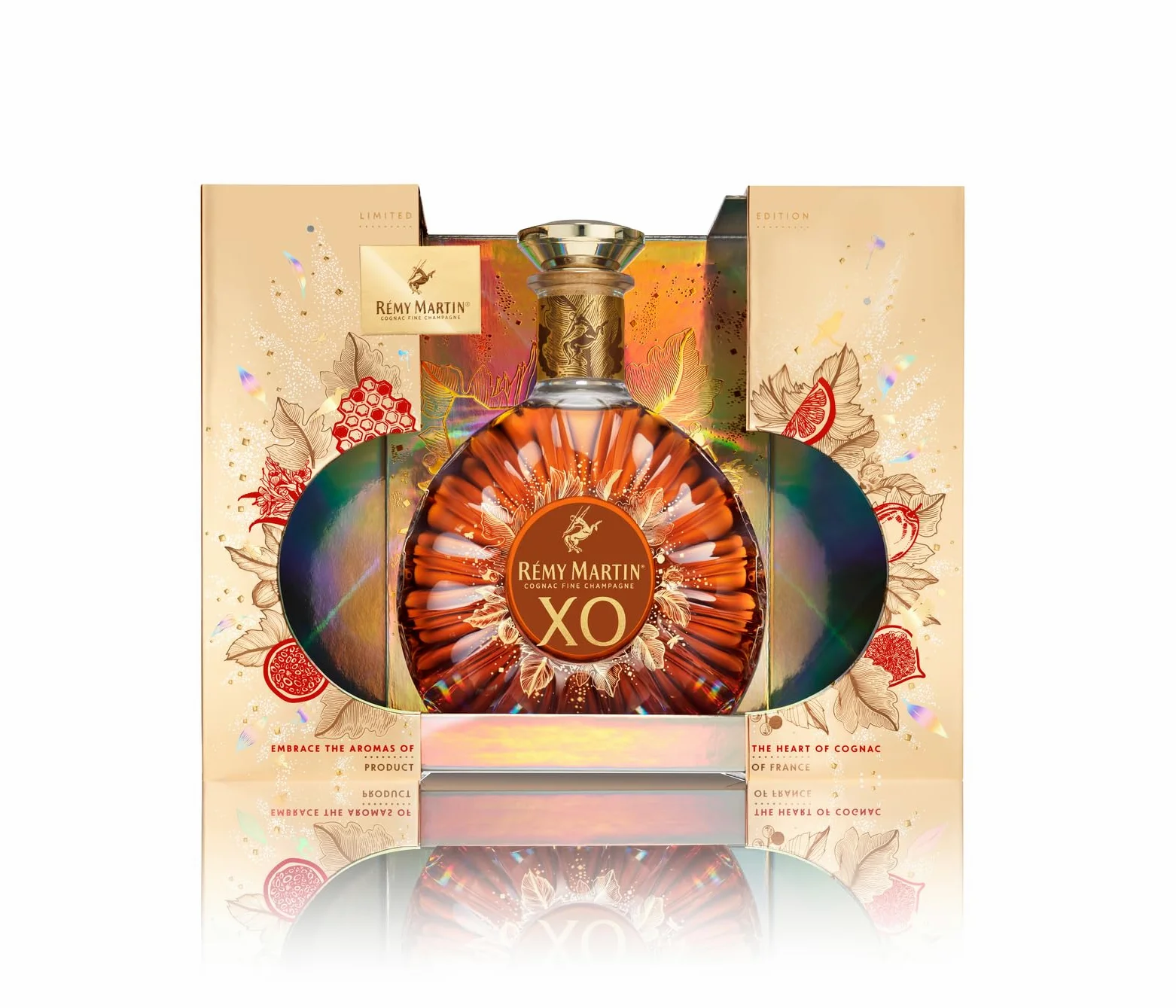 Rémy Martin XO 70cl Premium Pack - Cognac Fine Champagne. Note di Frutta Candita, Spezie e Cacao. 40% Vol.; Idea Regalo Esclusiva
