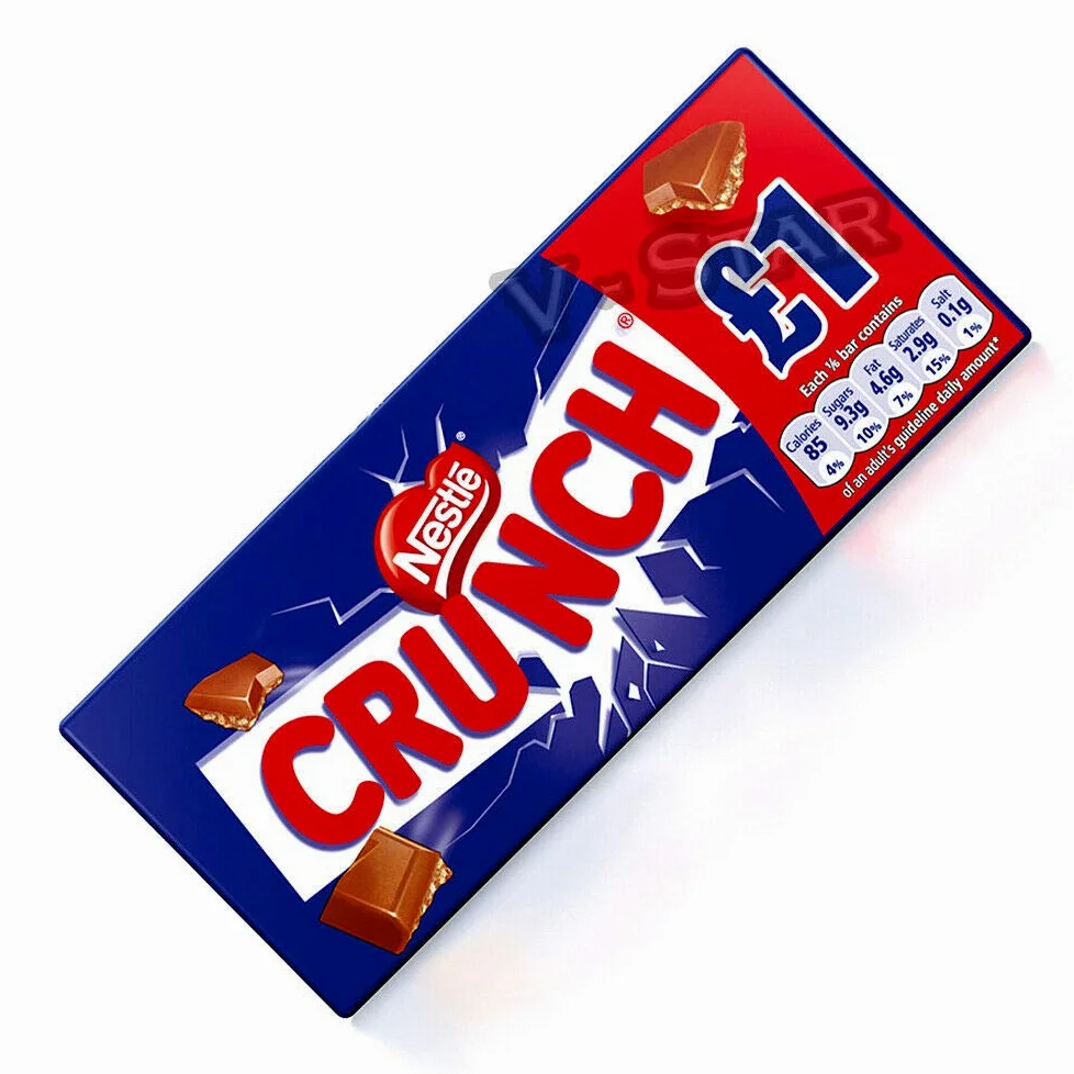 Nestle CRUNCH Cioccolato al latte 16 x 100g Sharing Blocks BAR Original