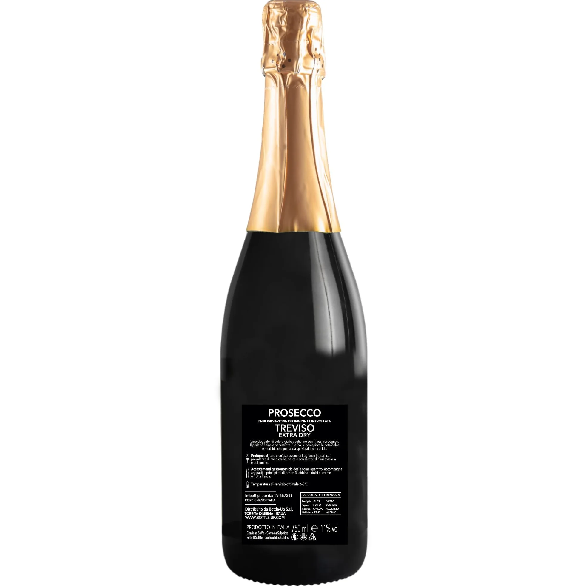 Bottiglia di Prosecco DOC personalizzato per lui - Idea regalo esclusiva e originale per uomo, festa del Papà, festa del Nonno, nuova nascita, compleanno e Natale. (0,75L, Foto e Testo)