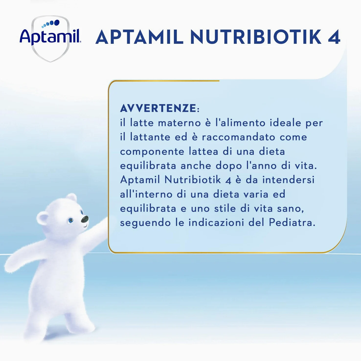 APTAMIL 4 - Latte di Crescita in Polvere per Bambini dai 24 mesi - Formato Convenienza da 3600 grammi (3 confezioni da 1200g)