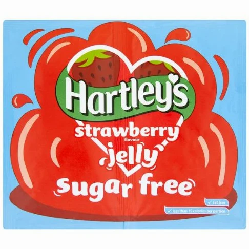 Hartley's Strawberry Flavour Jelly Sugar Free 12x23g