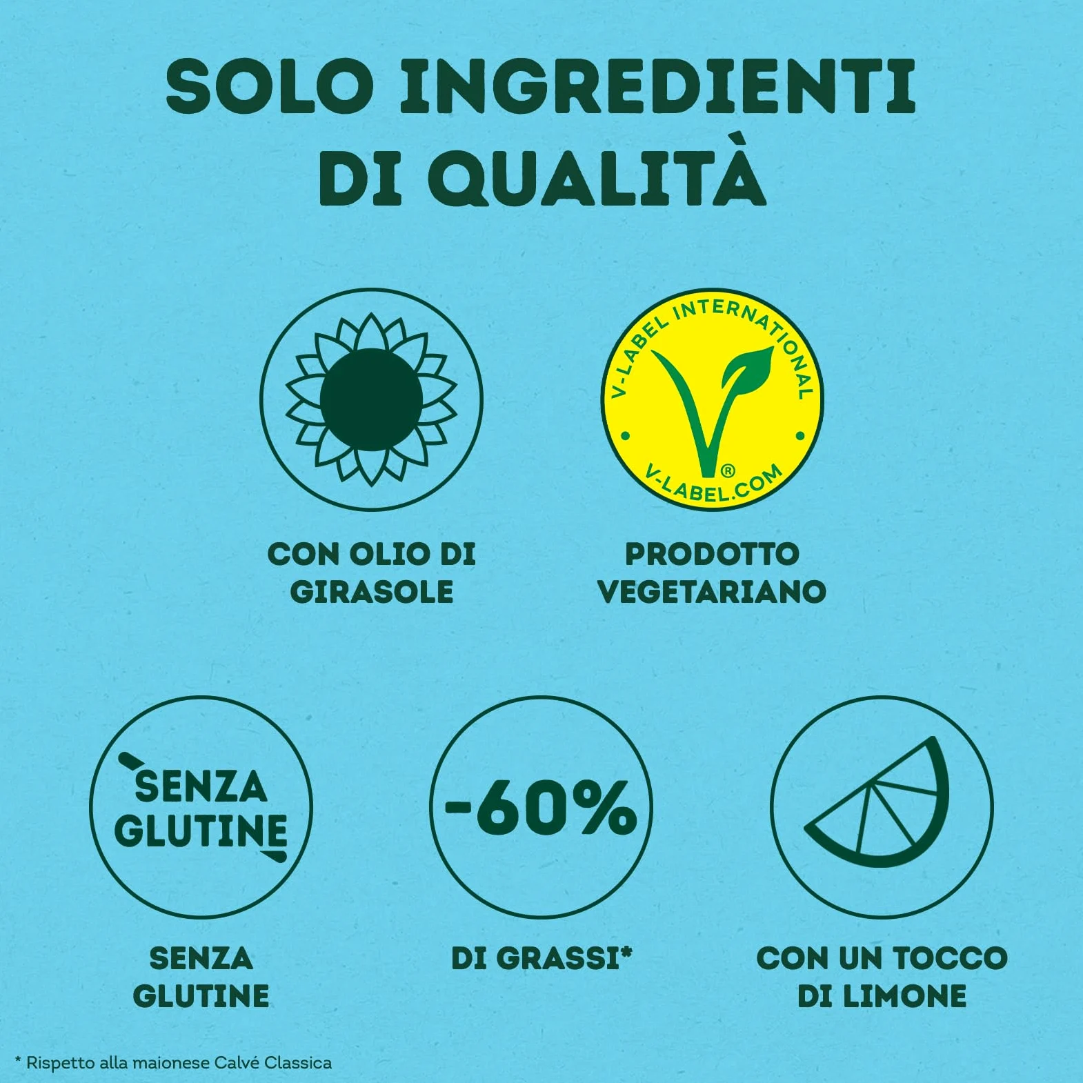 Calvé Maionese Delicata, 18 Pezzi da 150 ml, Maionese Calvé Delicata con un Tocco di Limone e il 60% di Grassi in Meno*, Ideale per Piatti di Pesce e Tartine, Senza Glutine, Vegetariano