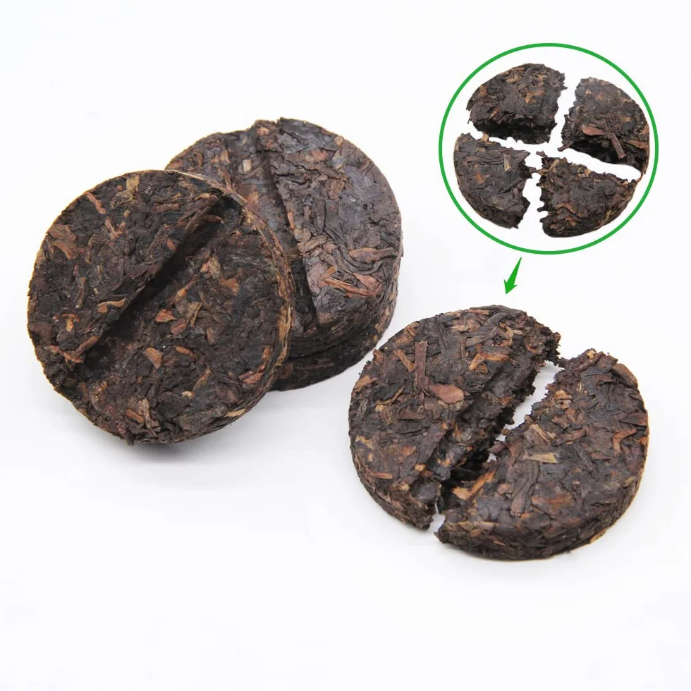 LWXLJMJZC-Torta di Tè Puerh Matura (96 Coppe) Torta al Mini Pu-erh Fermentato (shu) Pu-erh in Tubo di Foglie di Bambù 200g