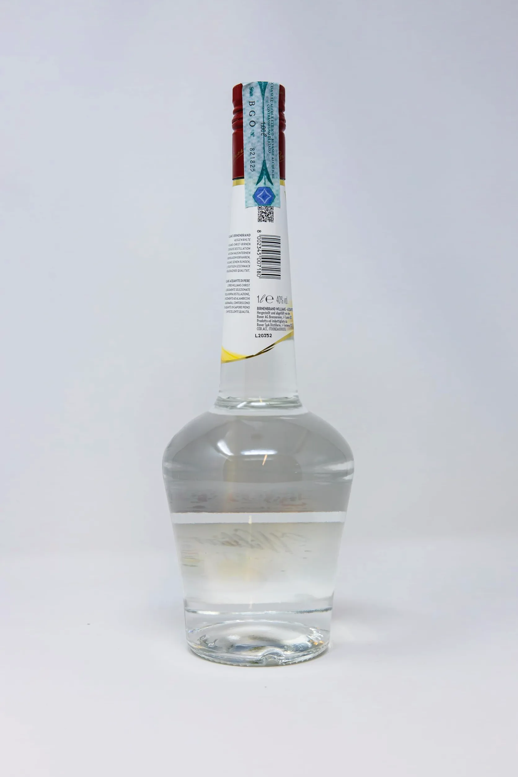 Roner Williams (1x 0,7l) - Distillato di Frutta dalla Distilleria Artigianale Alto Adige Südtirol più premiata d'Italia - 700 ml