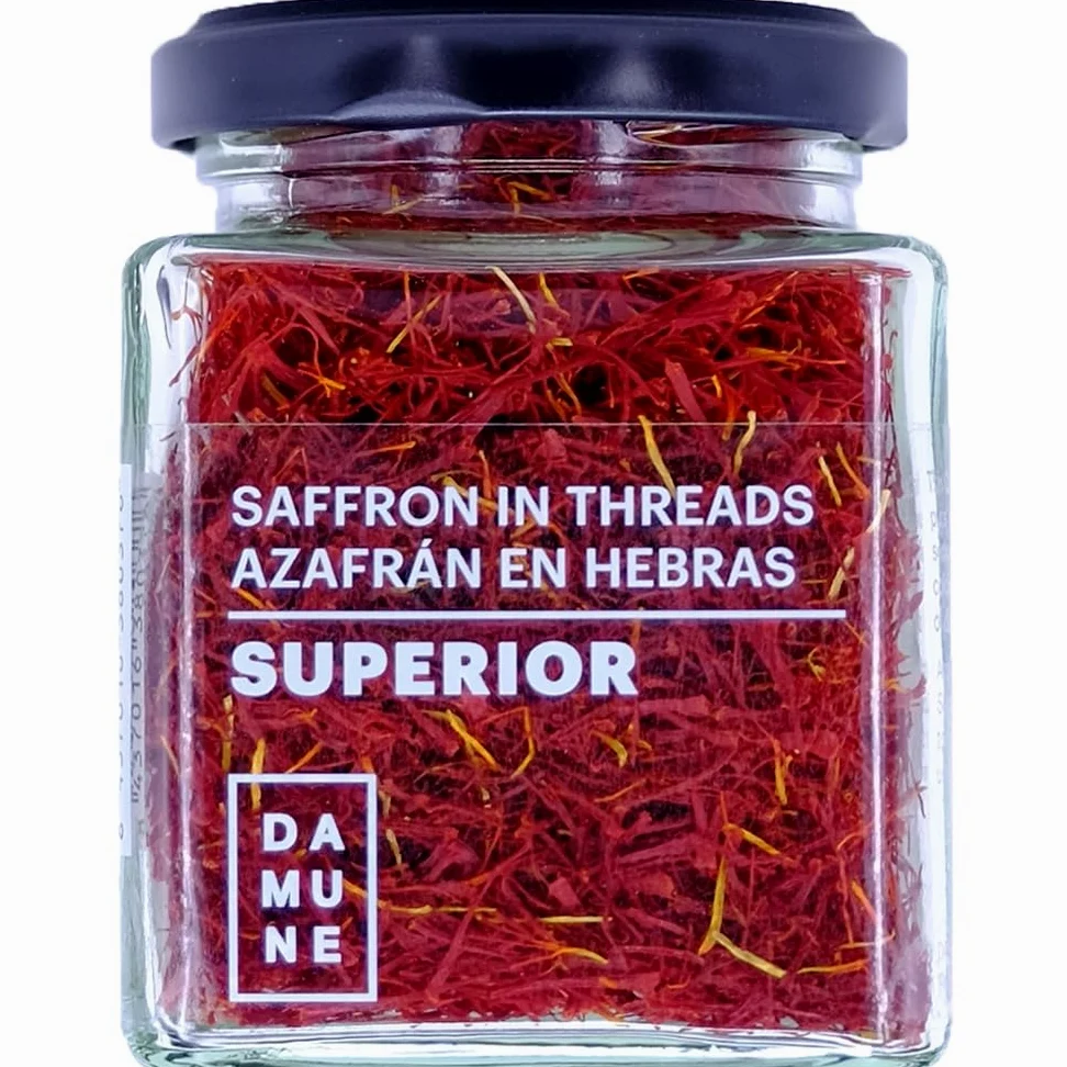 DAMUNE Zafferano Premium in Pistilli Mediterranean - Categoria I Superiore - 20g con Mortaio