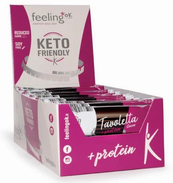 Feeling Ok Tavoletta di Cioccolato - BOX 40 Pezzi x 20 G