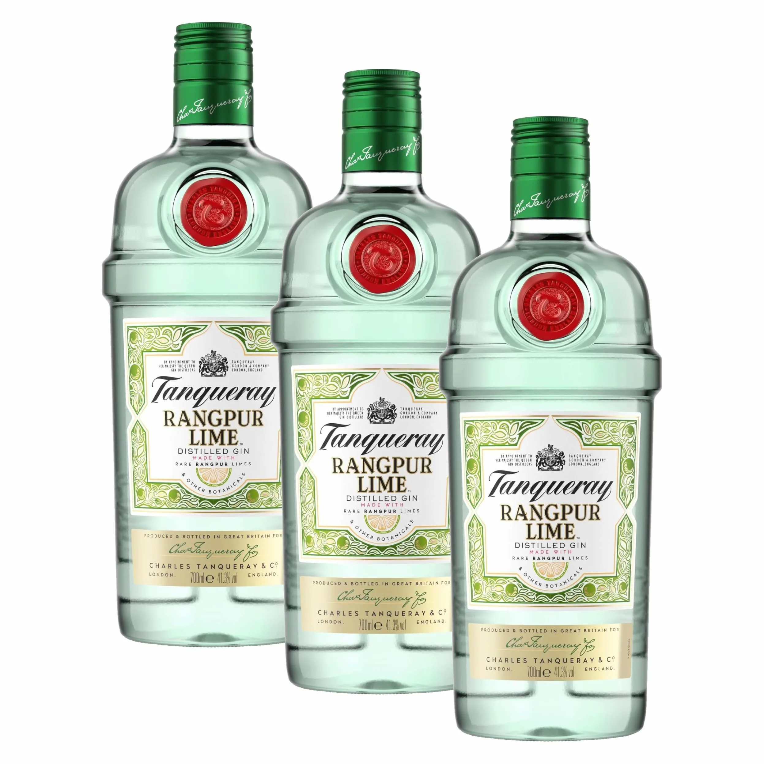 Tanqueray Rangpur Lime Gin, 700 ml (Confezione da 3)