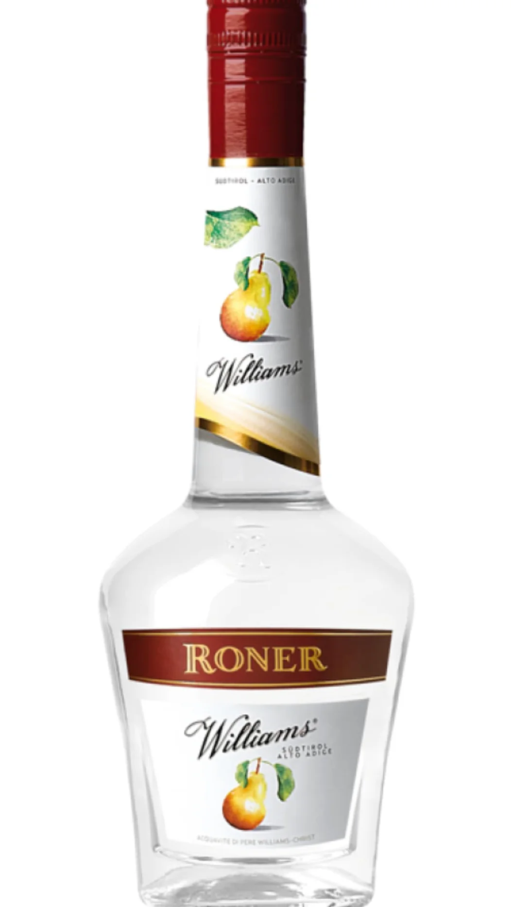 Roner Williams (1x 0,7l) - Distillato di Frutta dalla Distilleria Artigianale Alto Adige Südtirol più premiata d'Italia - 700 ml