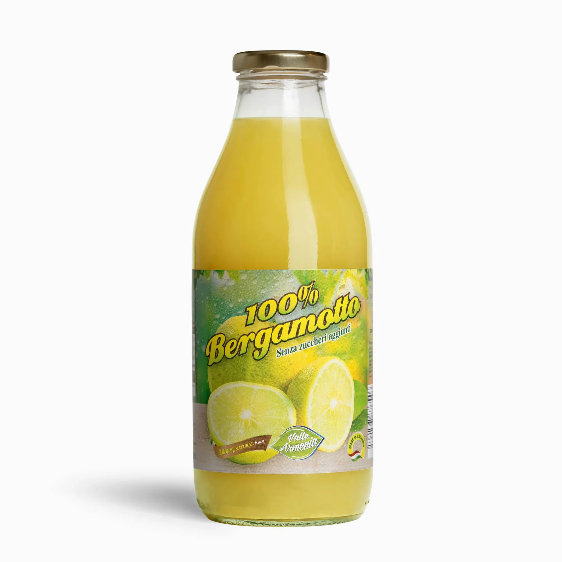 Puro succo di bergamotto al 100% senza zuccheri 750ml Conf. 12 Pz.