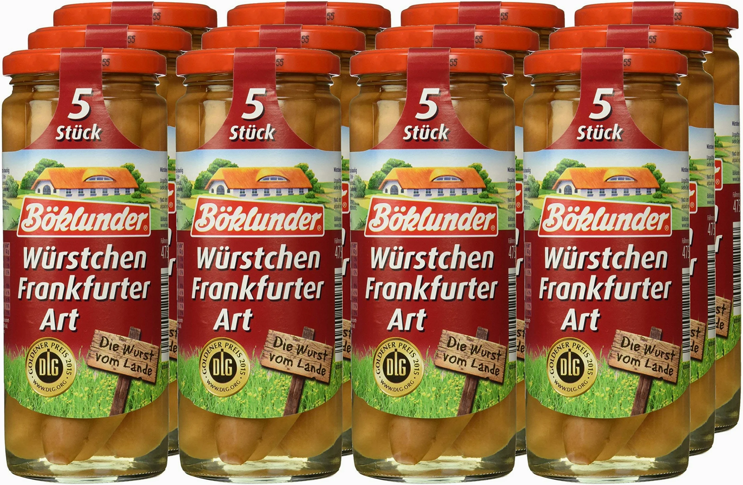Böklunder Würstchen Frankfurter Art, confezione da 12 (12 x 210 g)