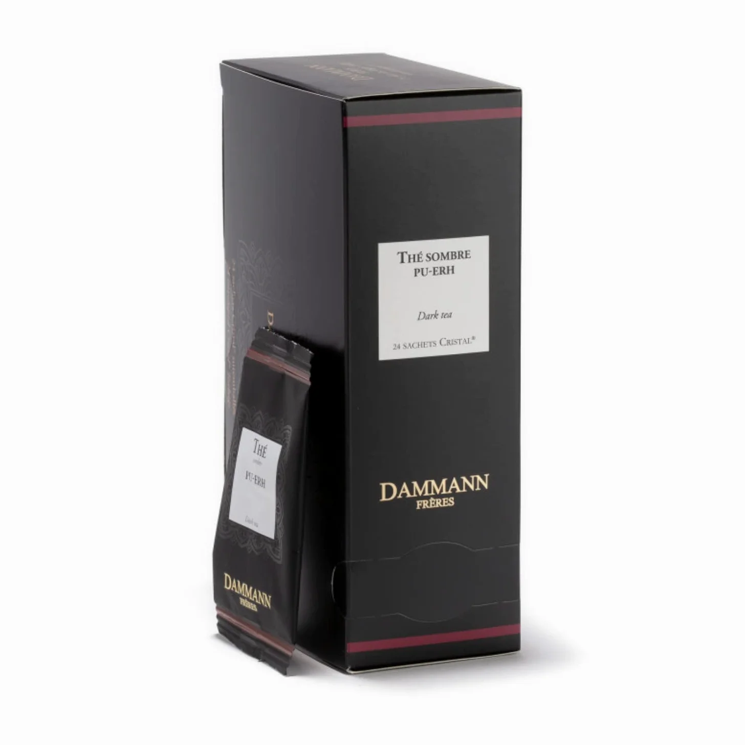 Dammann Frères | Thé Sombre Pu-Erh | Tè Scuro Cinese Yunnan Lavorato ed Invecchiato - 24 Bustine (48 Gr) | Pu Erh Tè Yunnan Bustine