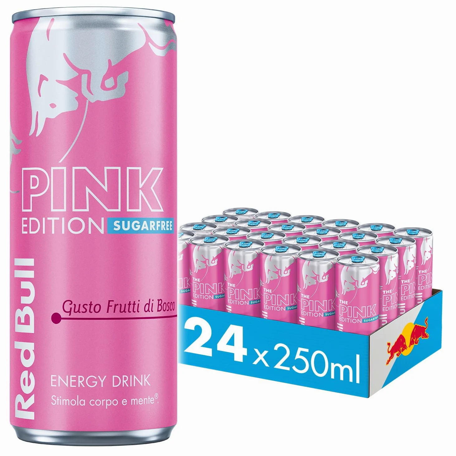 Red Bull Energy Drink, Gusto Frutti di Bosco, 250 ml (24 Lattine)