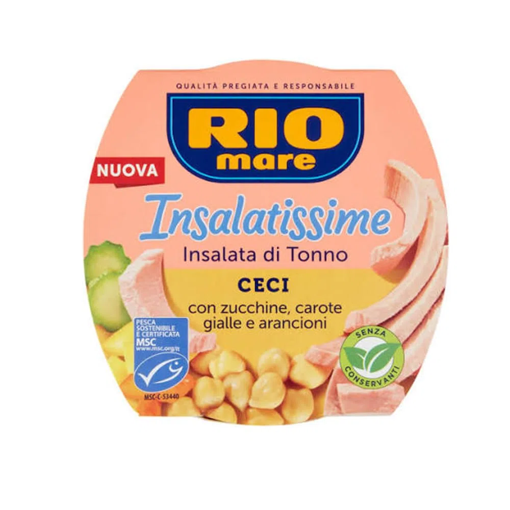 Rio Mare Insalatissime, Set 3 Varietà: Tonno con Lenticchie e Pomodori, Ceci e Verdure, Tonno con Fagioli e Peperoni, 160g x3