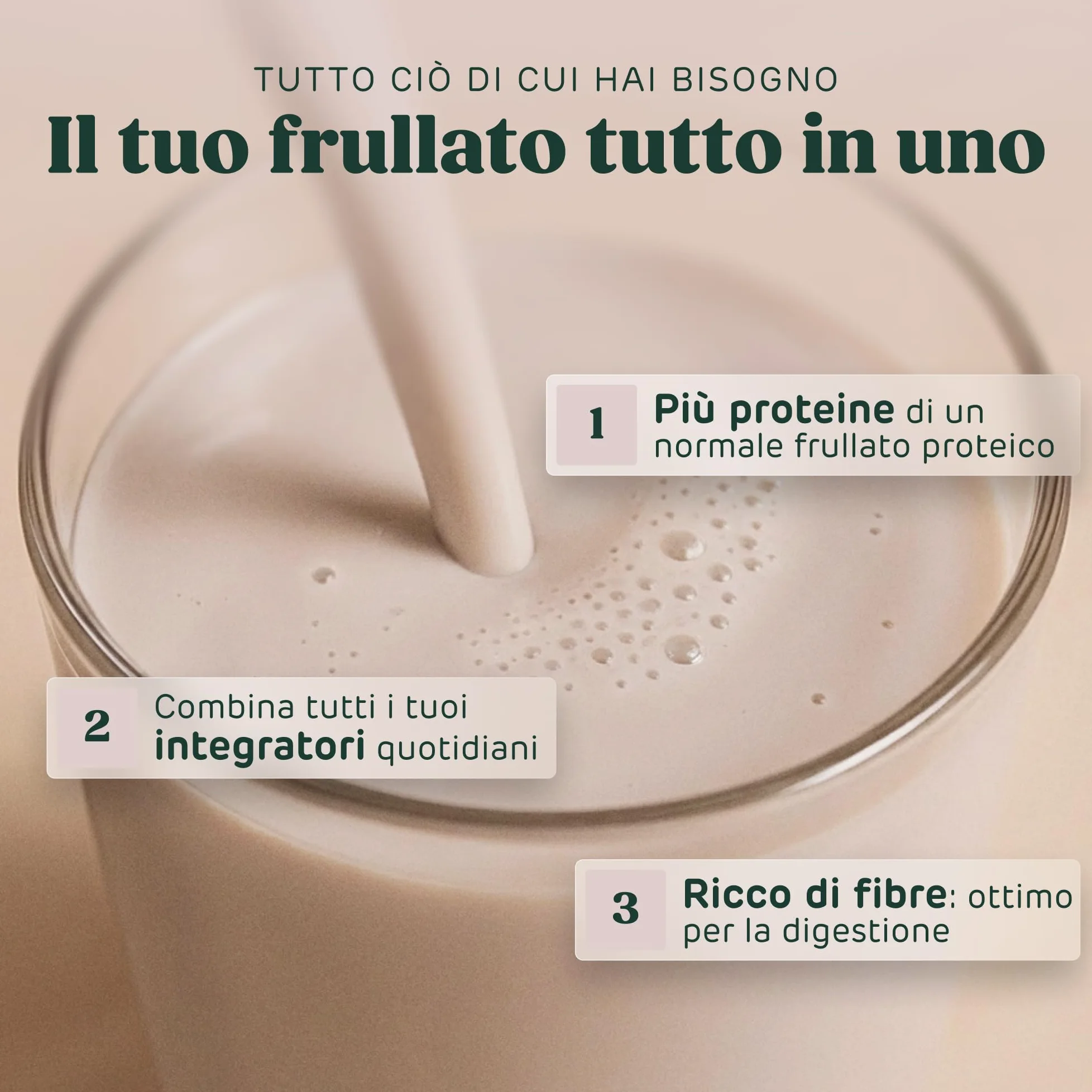 Saturo Pasto Sostitutivo Frullato Gusto Natural | 36 g di proteine & senza zucchero | 400 kcal | Vegano | Pasto Bevibile con Nutrienti Essenziali | 6 x 400 ml