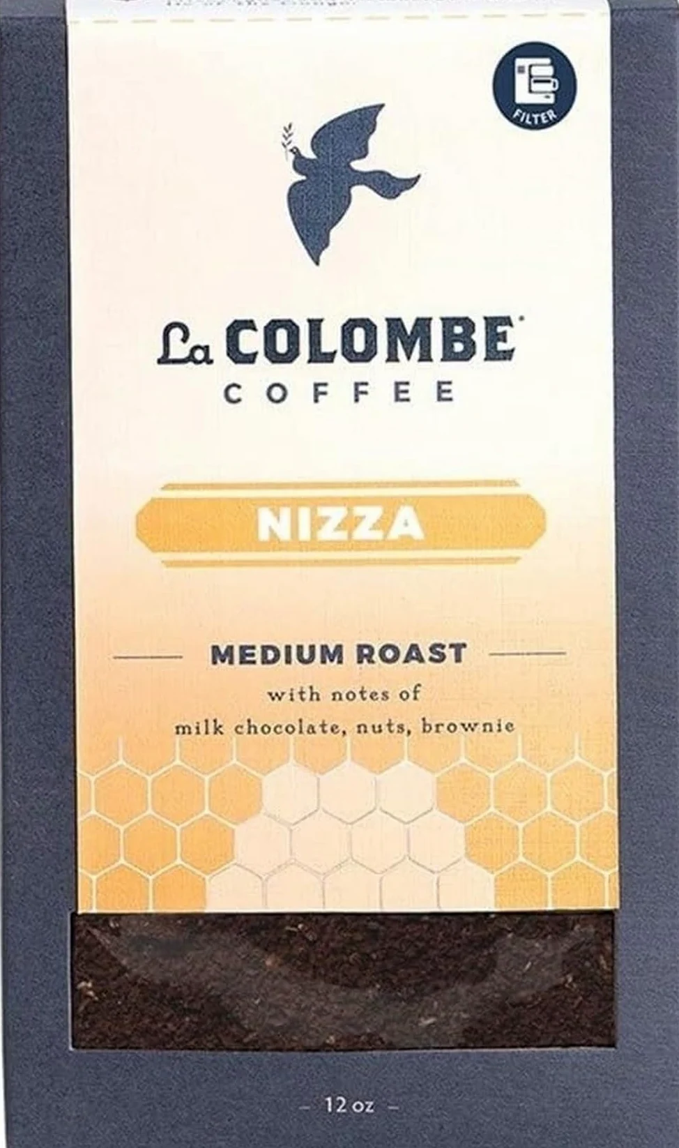 La Colombe Nizza - Caffè macinato tostato medio, 340 g (confezione da 1)
