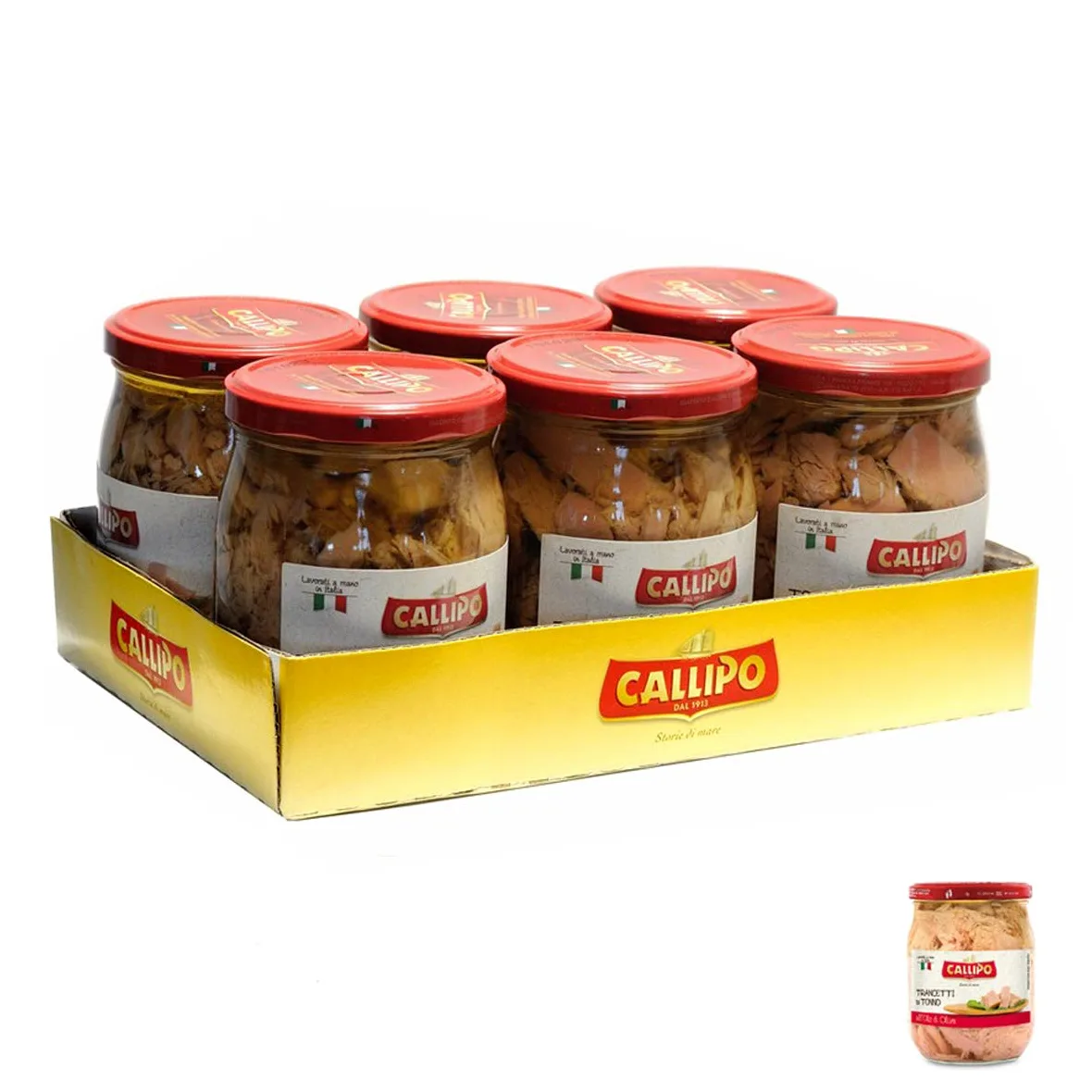 Trancetti di Tonno all'olio di oliva 6 x 550gr